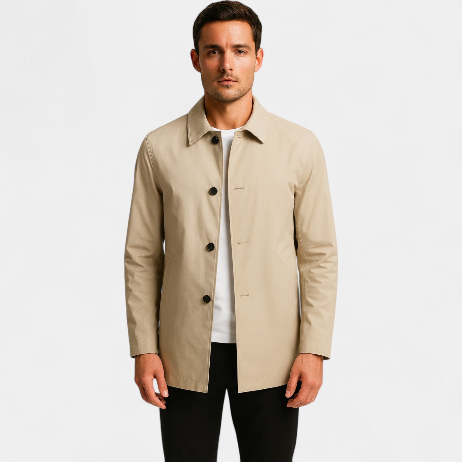 Riche | Trench coat homme mi-long – manteau formel léger