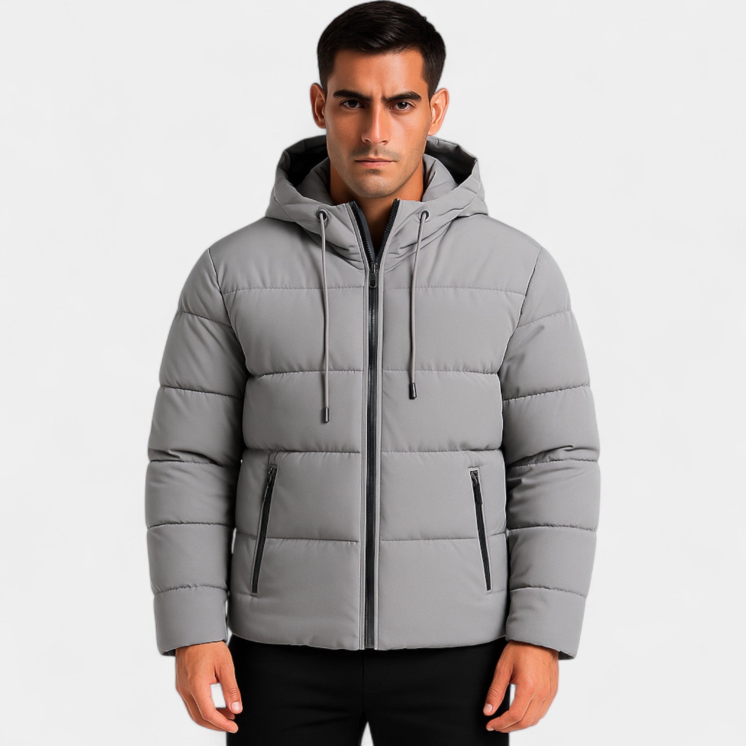 Riche | Doudoune à Capuche Homme Plume – Épais Chaud Décontracté