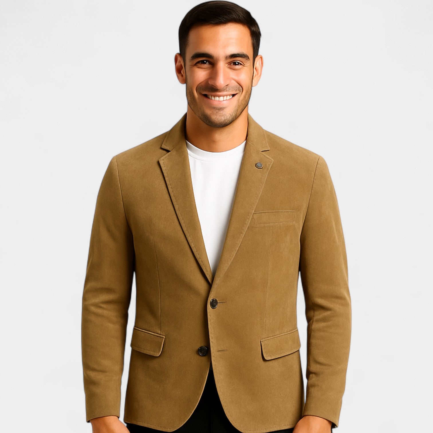 Riche | Veste homme en daim casual – élégance décontractée taillée