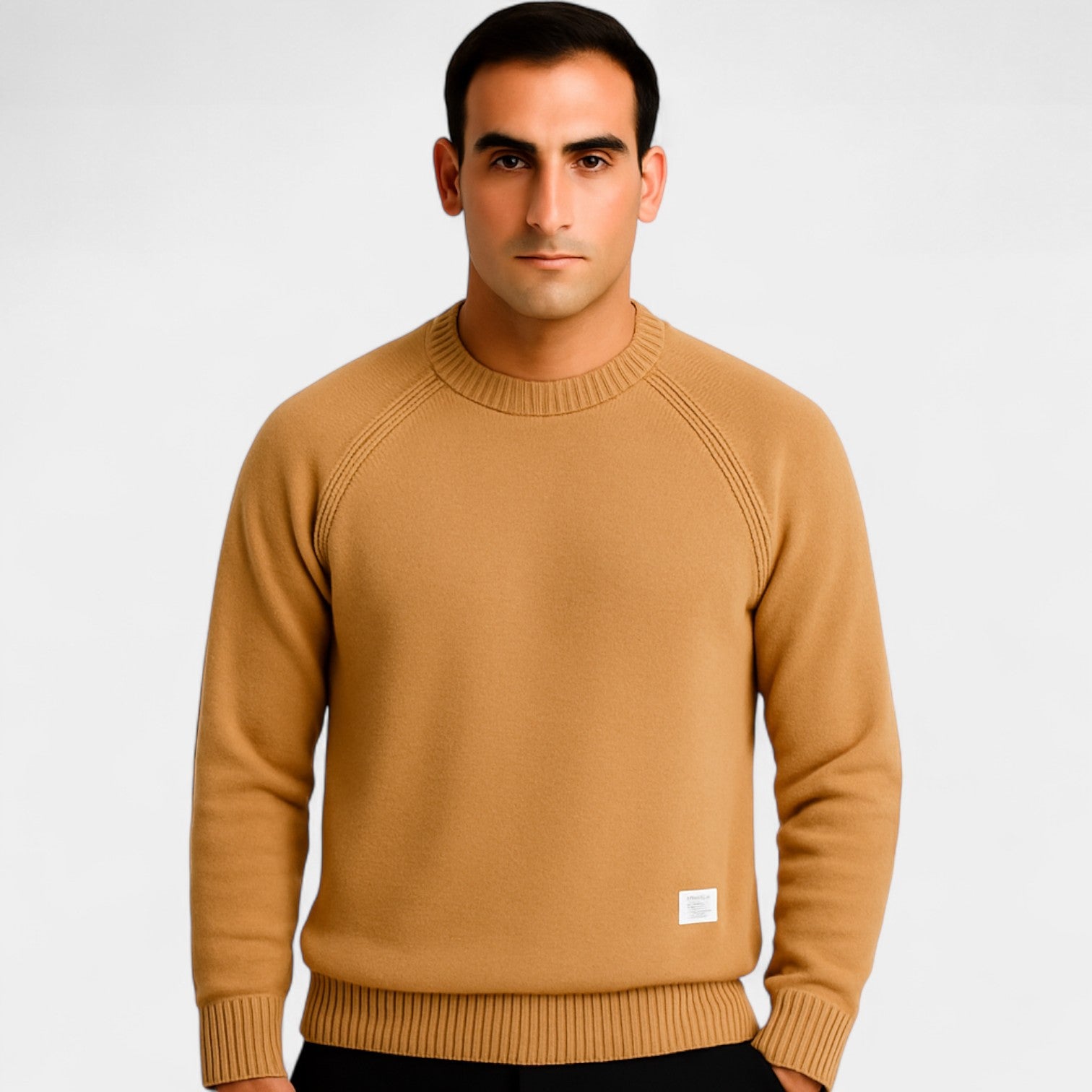 Riche | Pull col rond homme maille fine – Style minimaliste casual