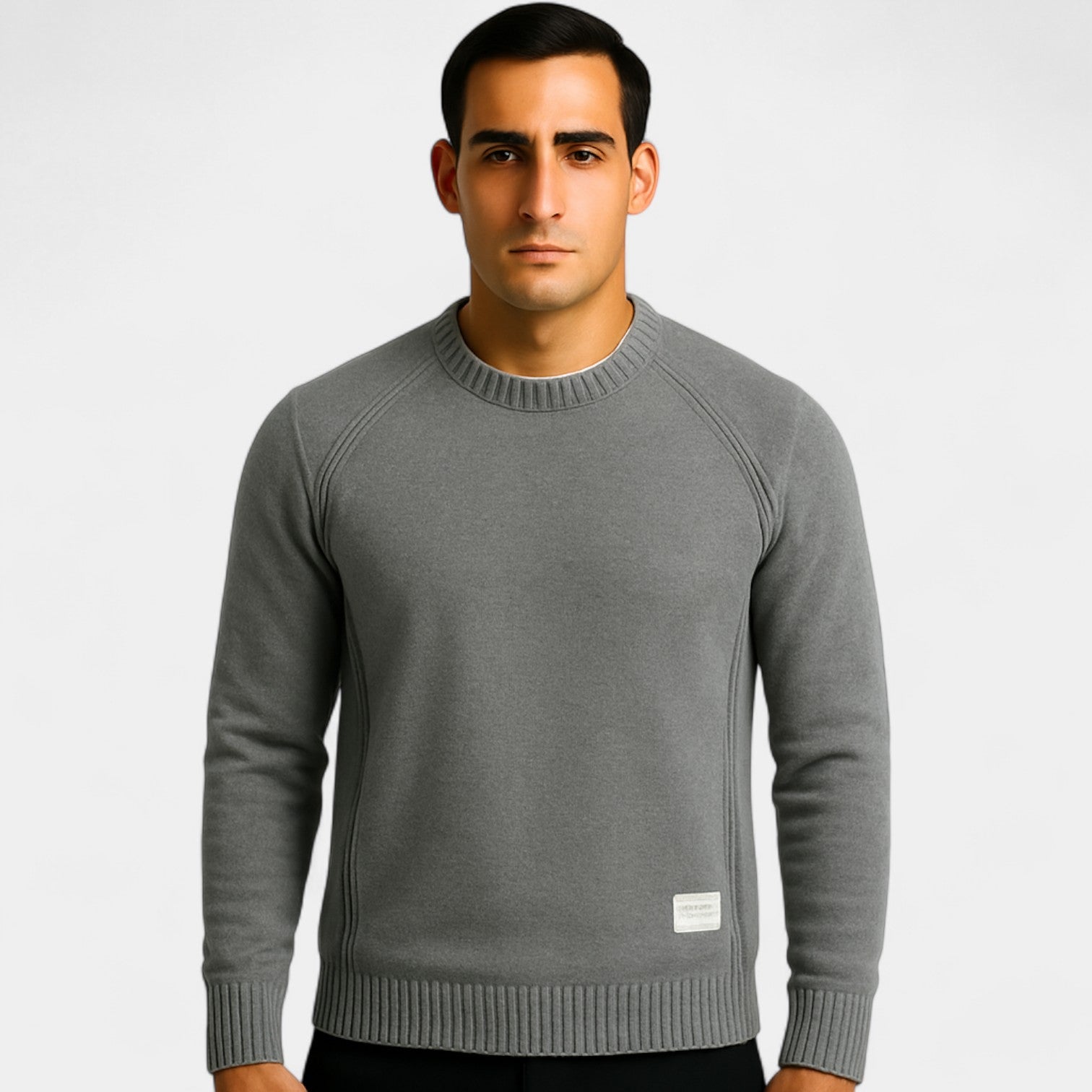 Riche | Pull col rond homme maille fine – Style minimaliste casual