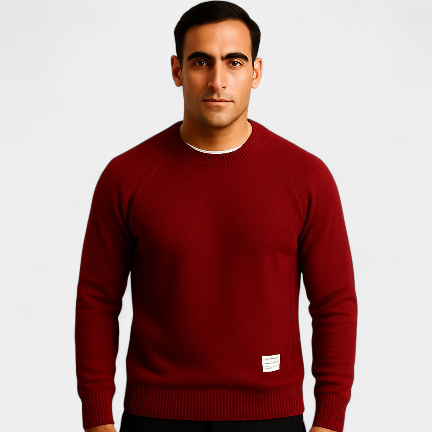 Riche | Pull col rond homme maille fine – Style minimaliste casual