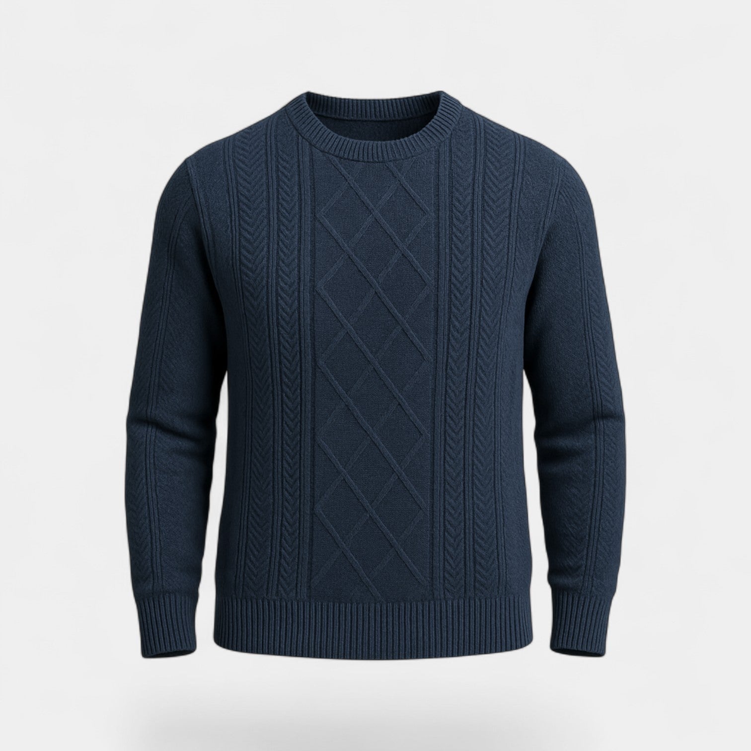 Riche | Pull homme col rond tricoté – Coupe ample et chaude