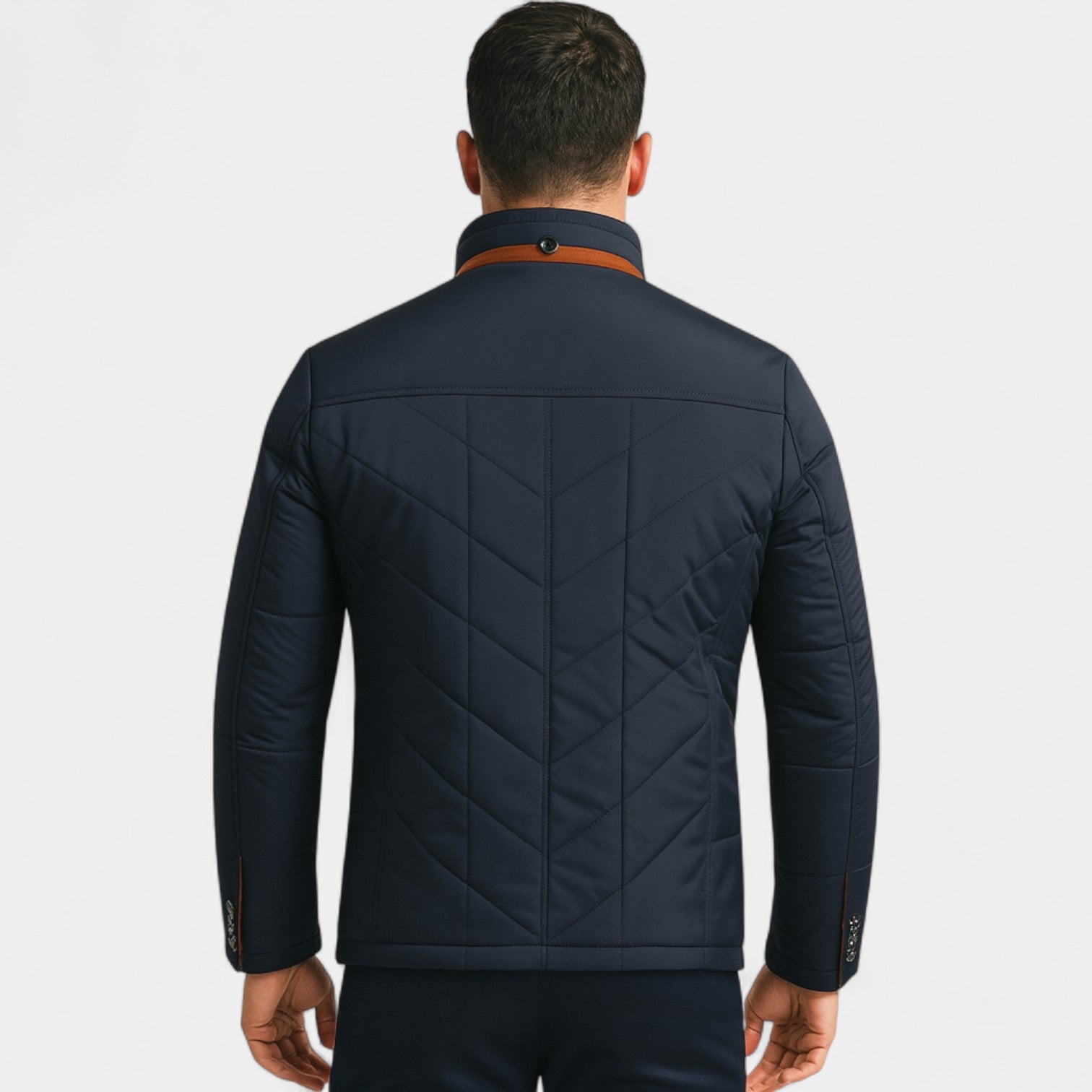 Riche | Manteau matelassé homme coton – Col montant minimaliste