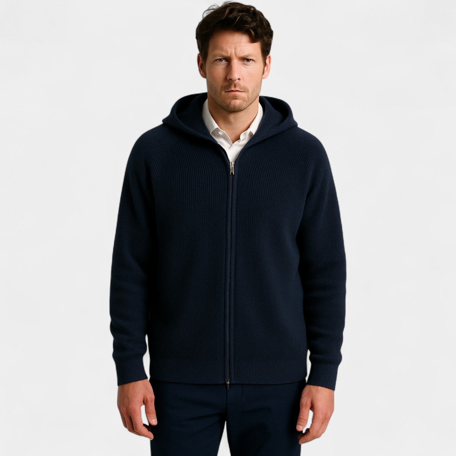 Riche | Veste homme laine coupe ample - Maille chaude décontractée