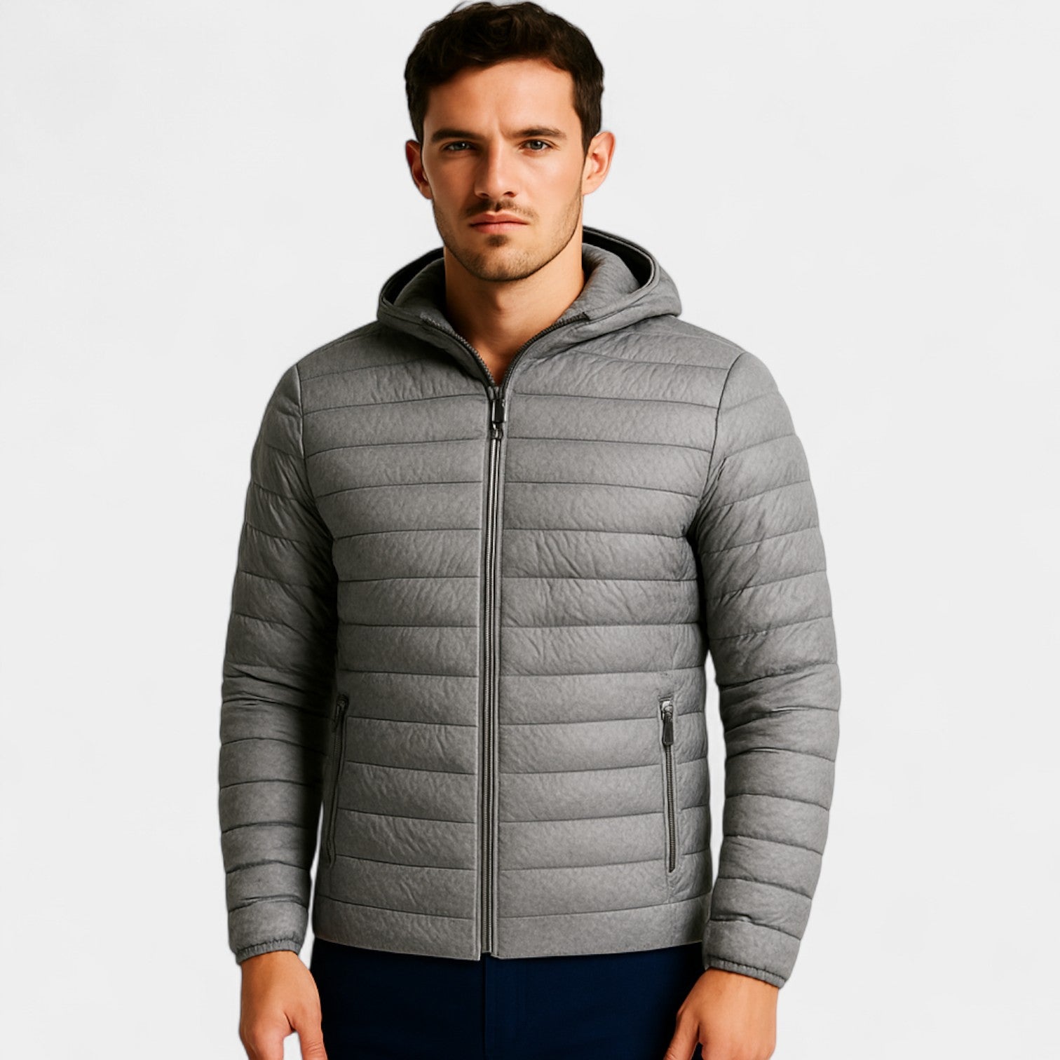 Riche | Doudoune homme capuche matelassée essentiel hiver