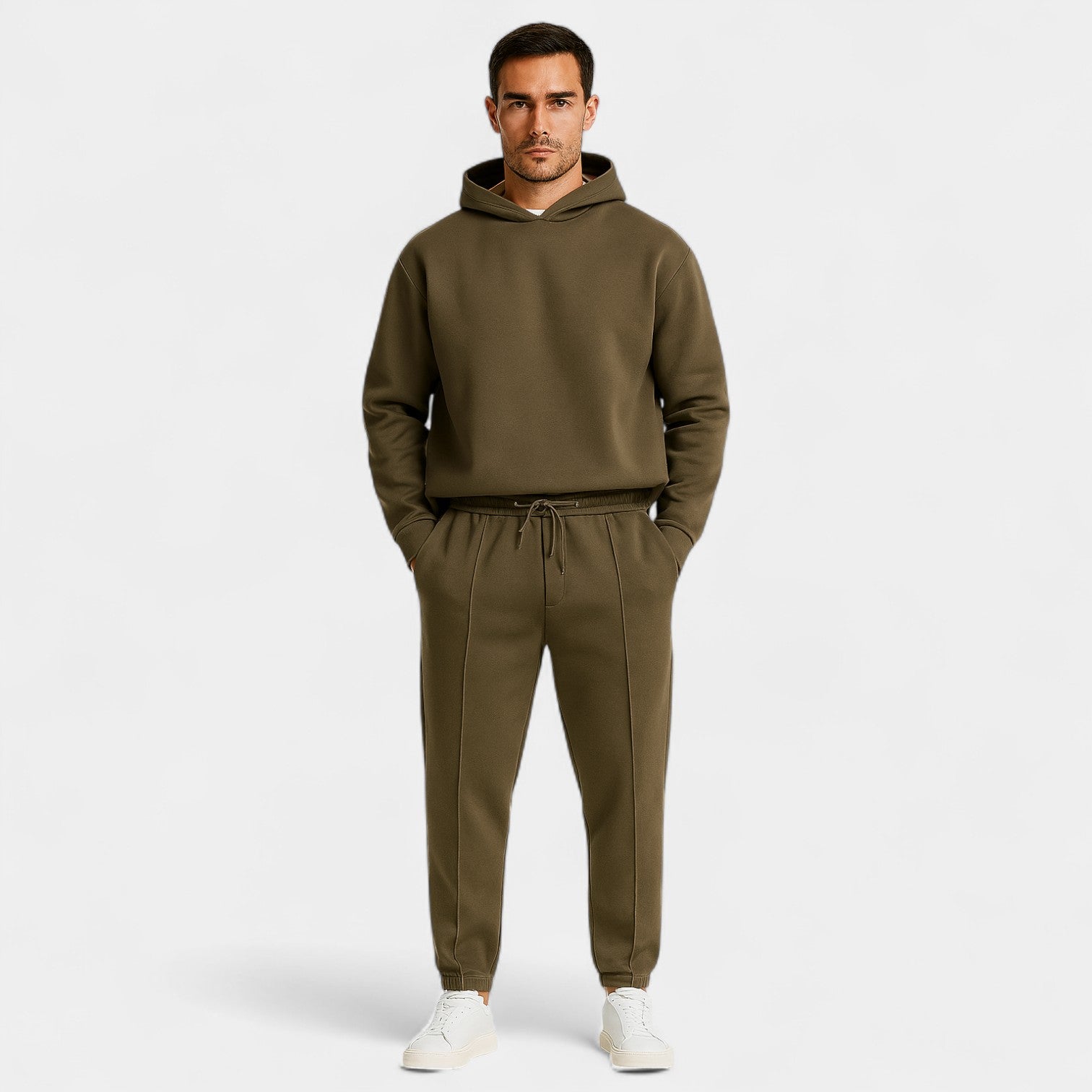 Riche | Ensemble à capuche homme tissu technique – casual, ajusté, style minimal