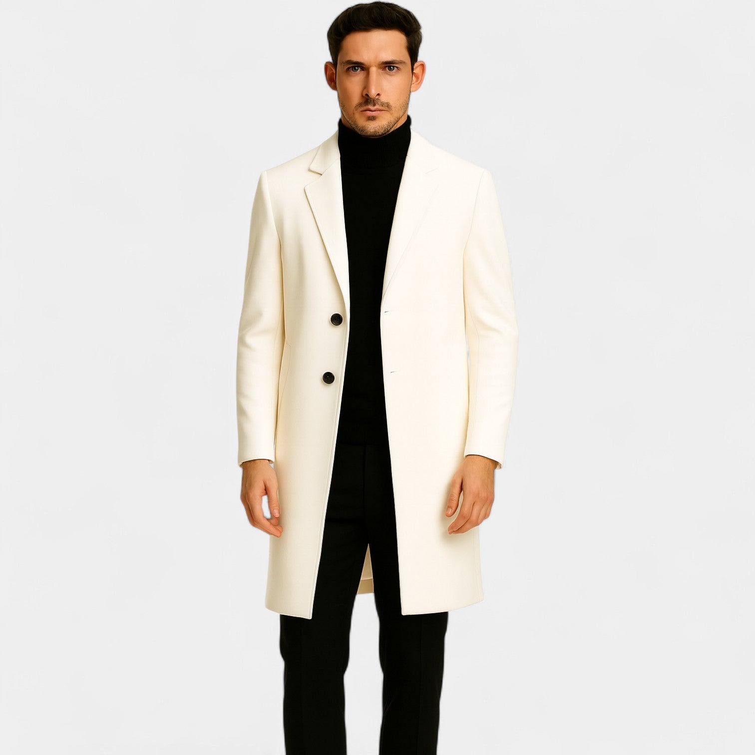 Riche | Manteau homme coton casual – Style coupe-vent mi-long