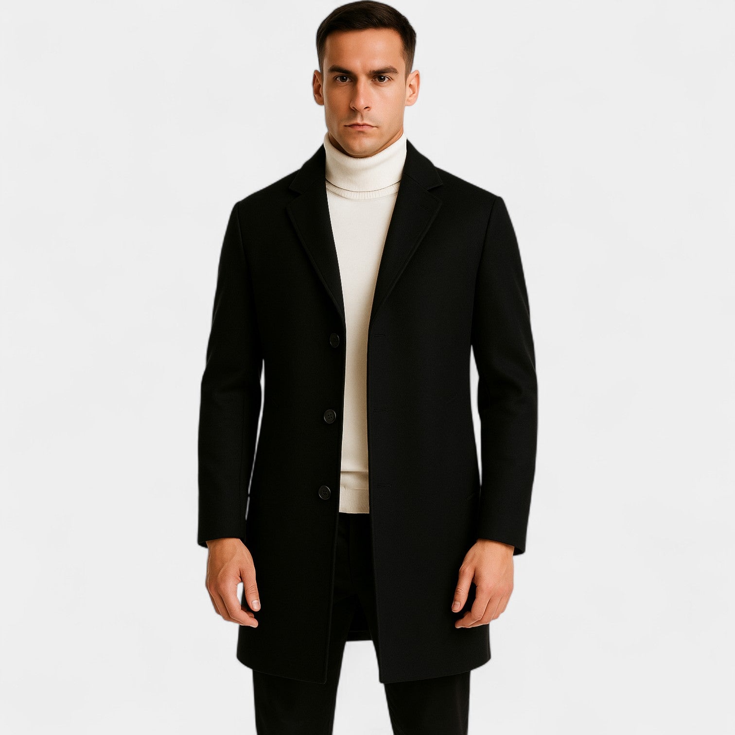 Riche | Manteau homme coton casual – Style coupe-vent mi-long