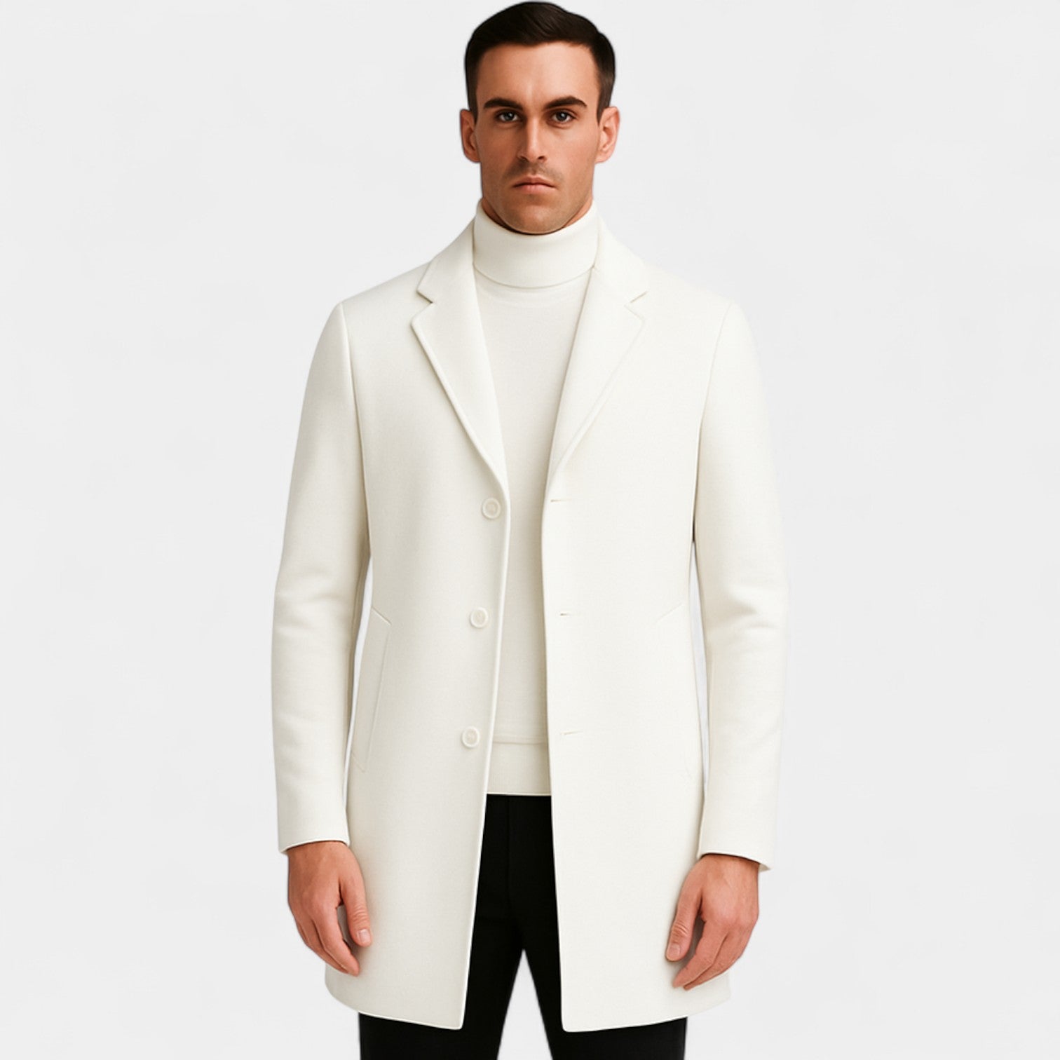 Riche | Manteau homme coton casual – Style coupe-vent mi-long