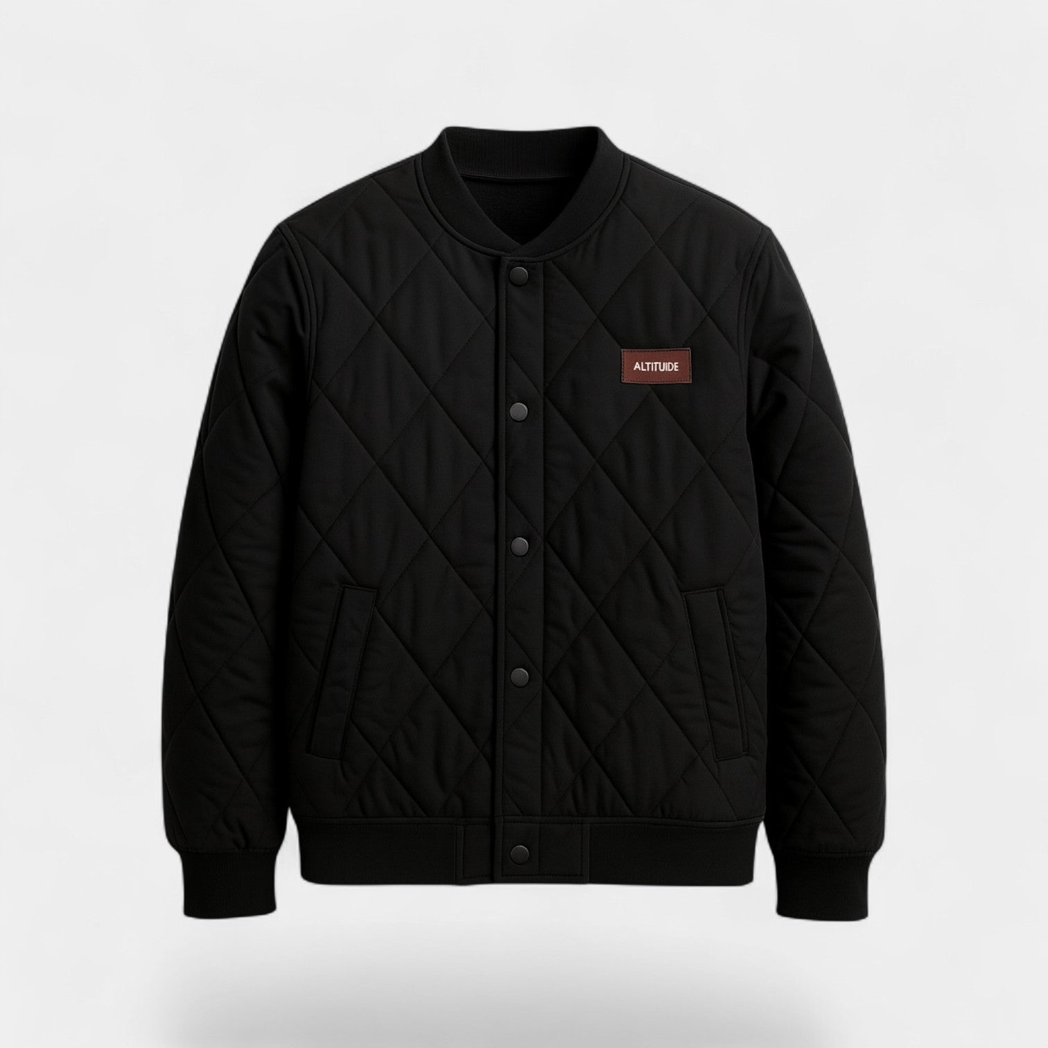 Riche | Veste matelassée homme coton – Motif losange rétro