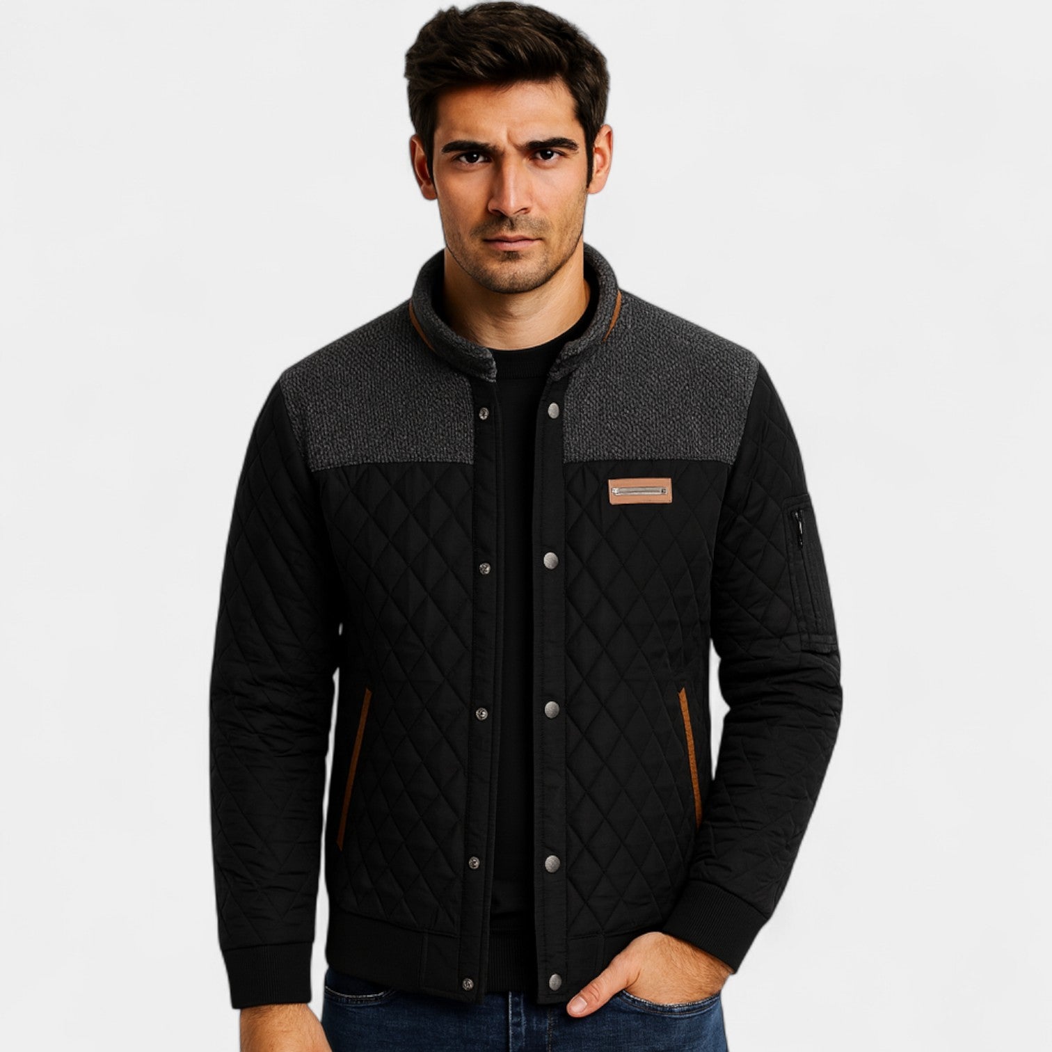 Riche | Veste matelassée homme shell léger - outerwear urbain minimaliste