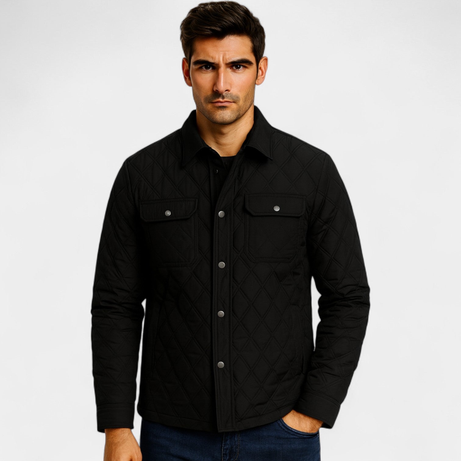 Riche | Veste Matelassée Homme Coton – Outerwear Classique Tailorisé