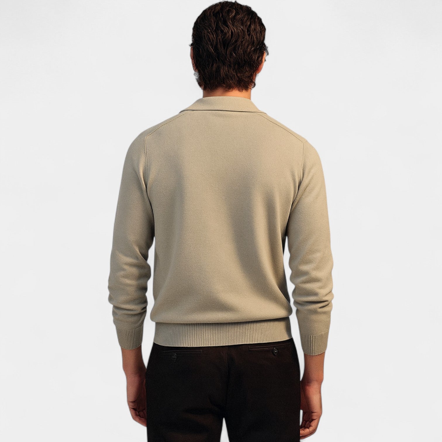 Riche | Polo manches longues homme – Coupe slim, élégance casual