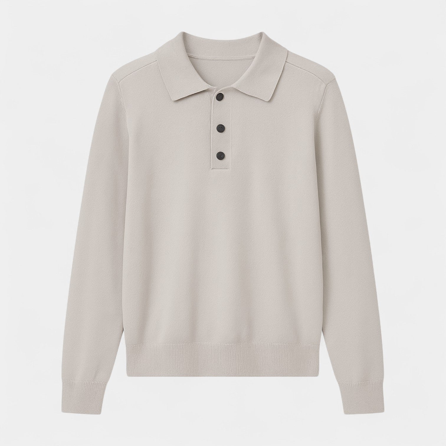 Riche | Polo manches longues homme – Coupe slim, élégance casual