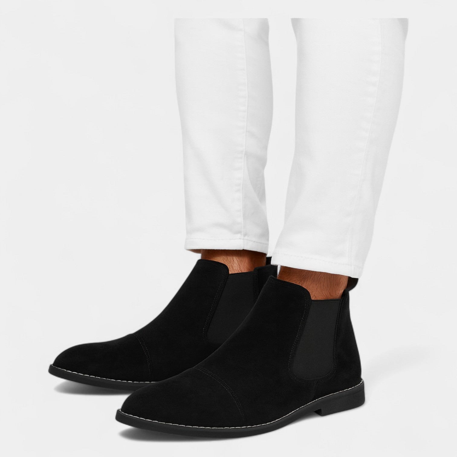 Riche | Bottines Chelsea homme en daim – élégance intemporelle du quotidien