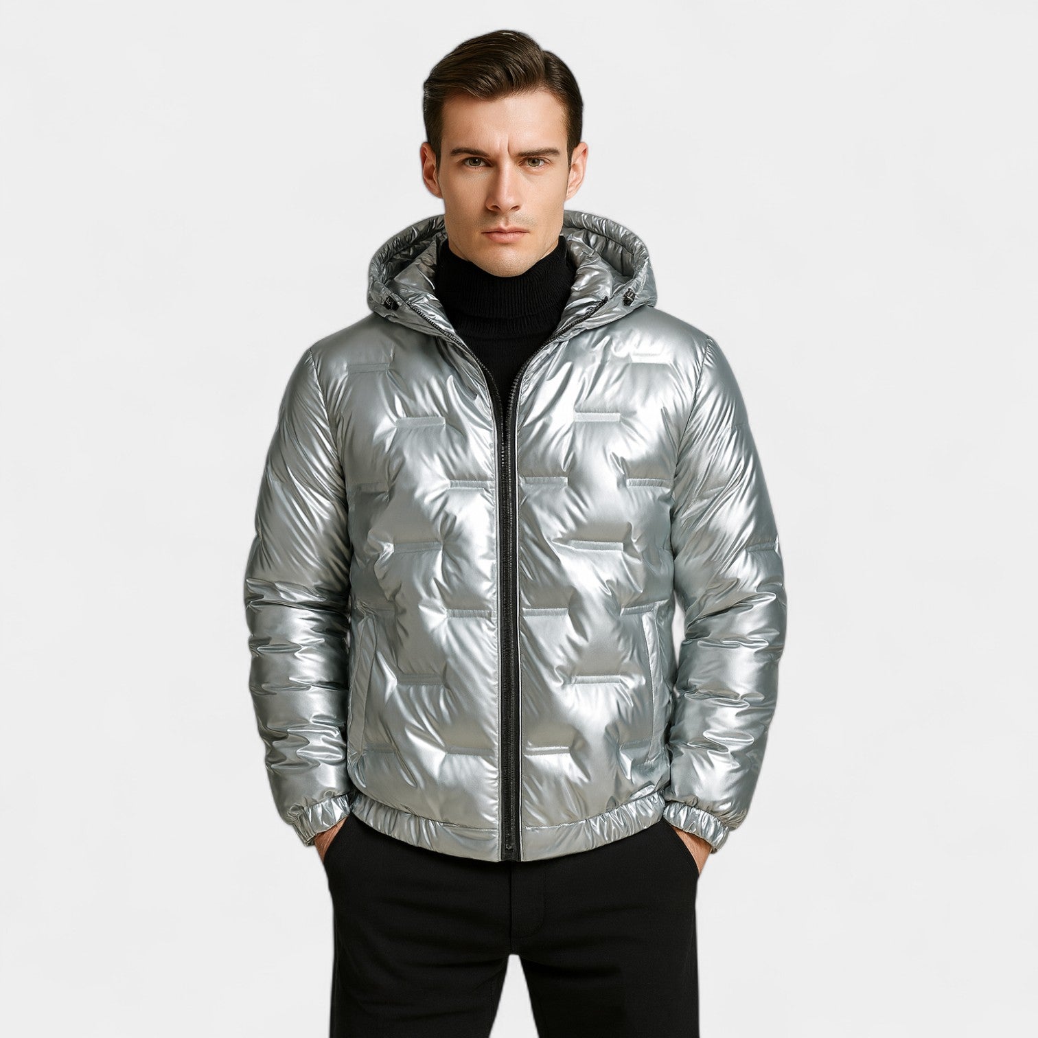 Riche | Doudoune Homme à Capuche en Duvet – Légèreté et Chaleur Épurée