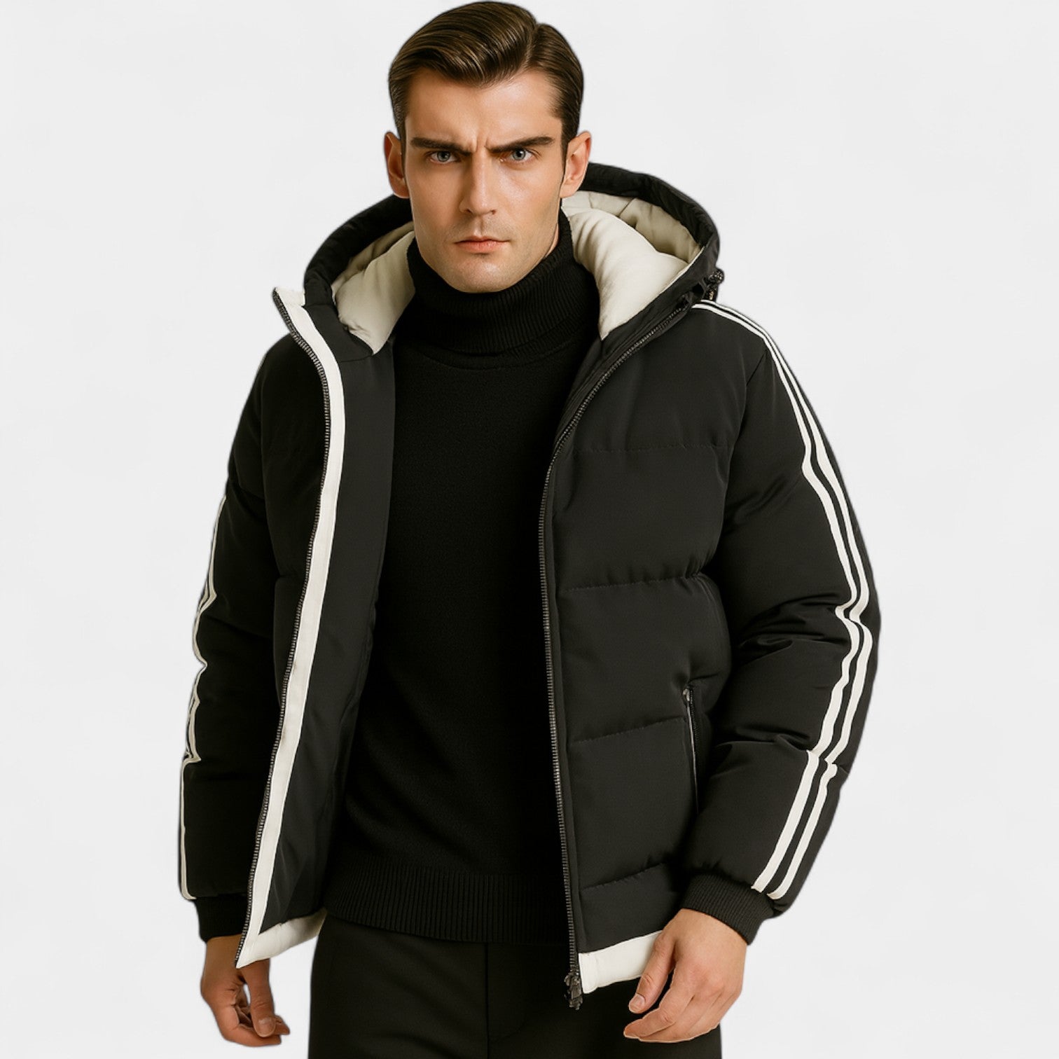 Riche | Parka Doudoune à Capuche Homme Manteau Hiver – Manteau Urbain Isolé