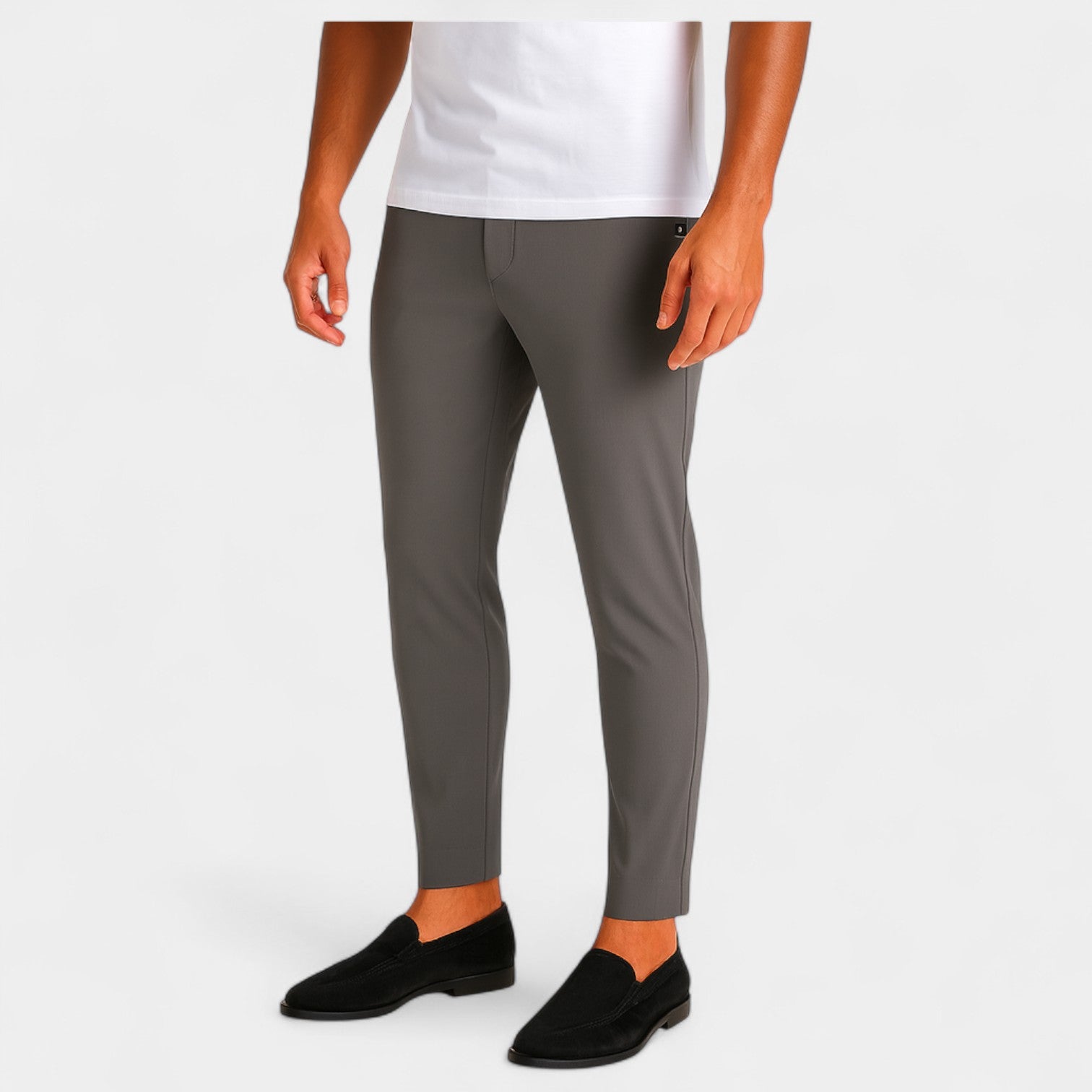 Riche | Pantalon homme en soie glacée – Taille haute confort absolu