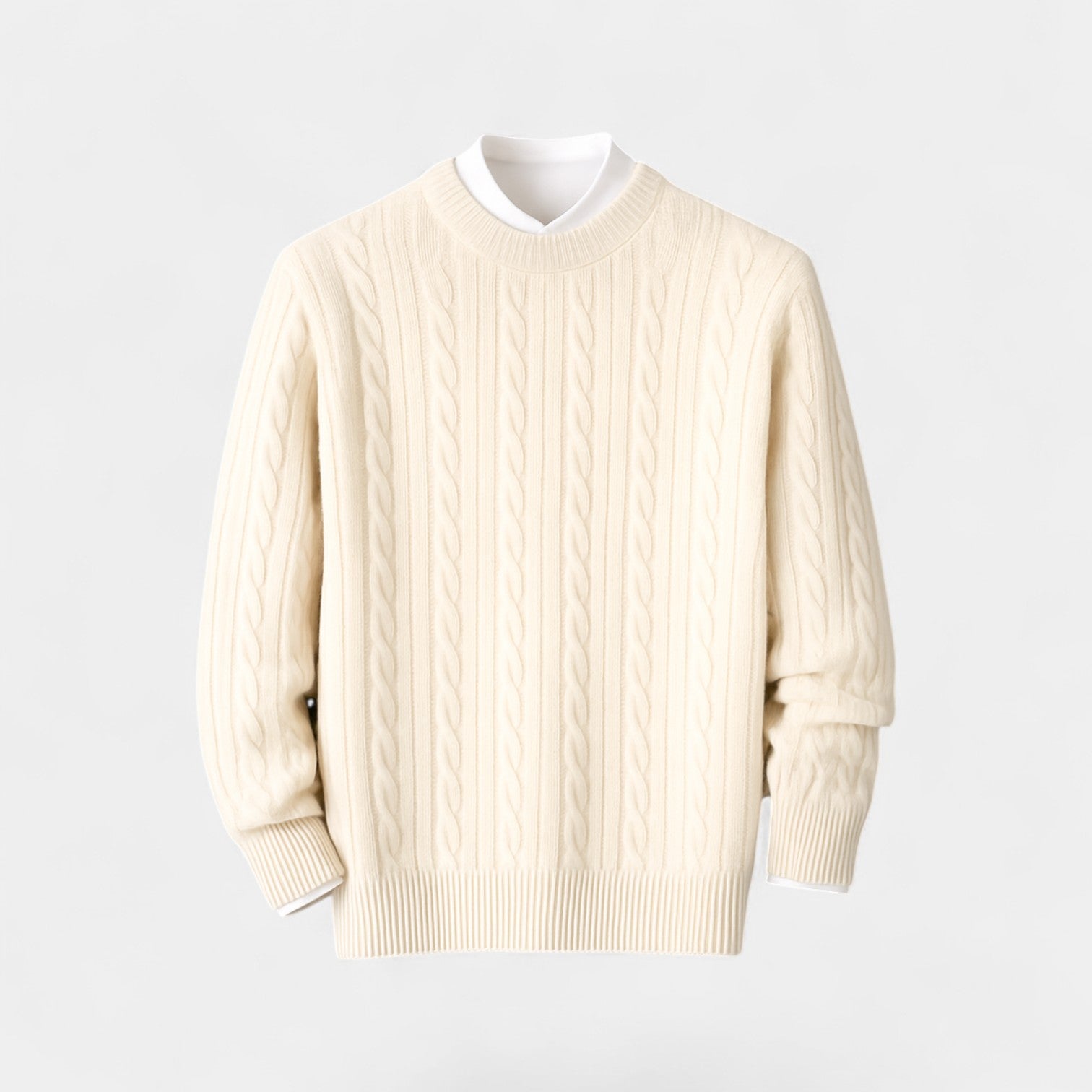 Riche | Pull homme en laine de vison – essentiel d’hiver raffiné