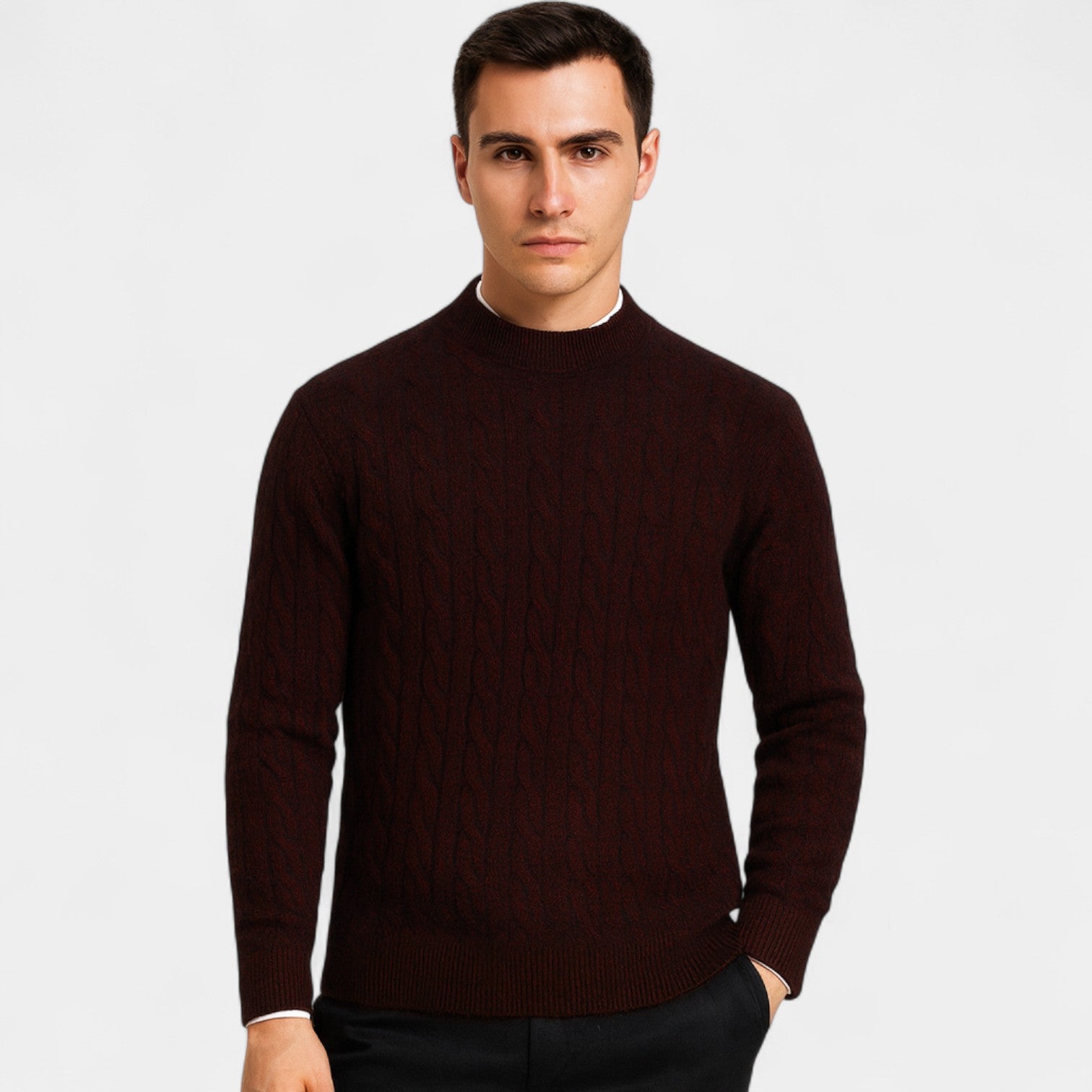 Riche | Pull homme en laine de vison – essentiel d’hiver raffiné