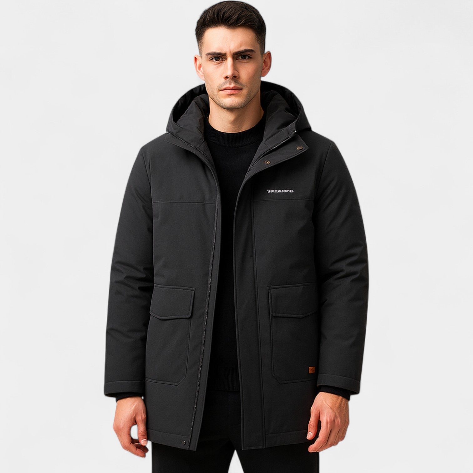 Riche | Parka homme coton – Doublure velours matelassée