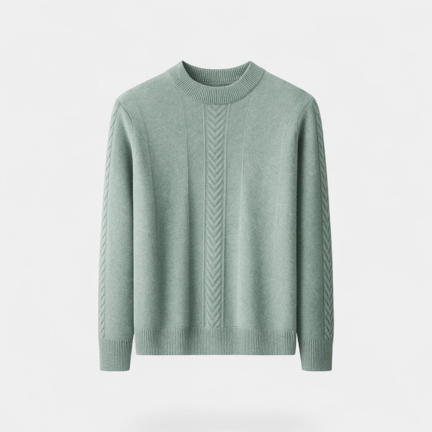 Riche | Pull col semi-ouvert homme cachemire – Maille minimaliste de luxe