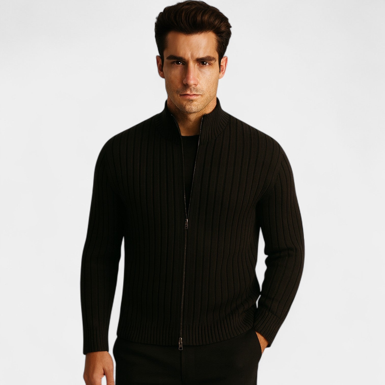 Riche | Gilet homme coton zippé – Outerwear minimaliste raffiné