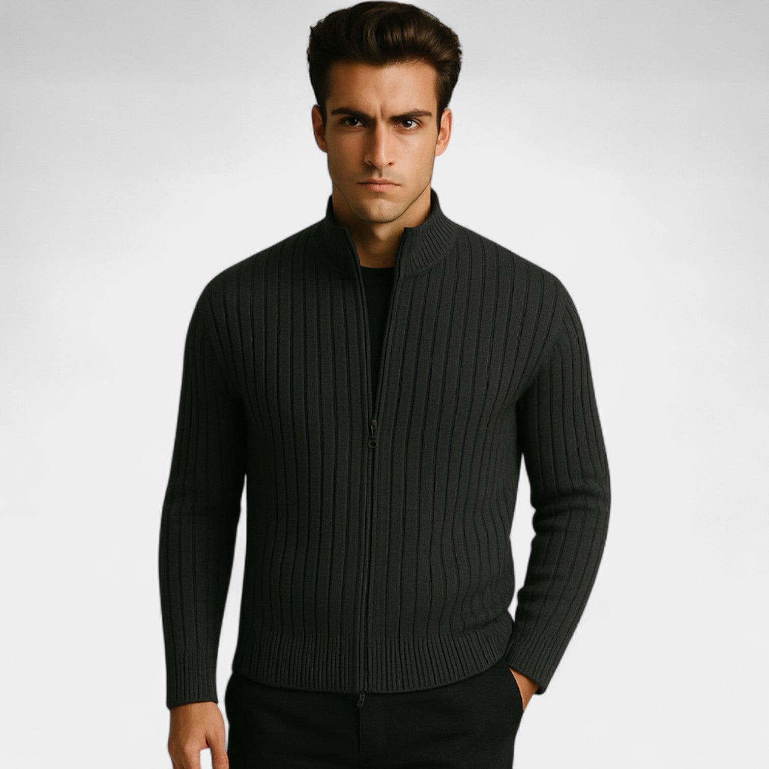 Riche | Gilet homme coton zippé – Outerwear minimaliste raffiné