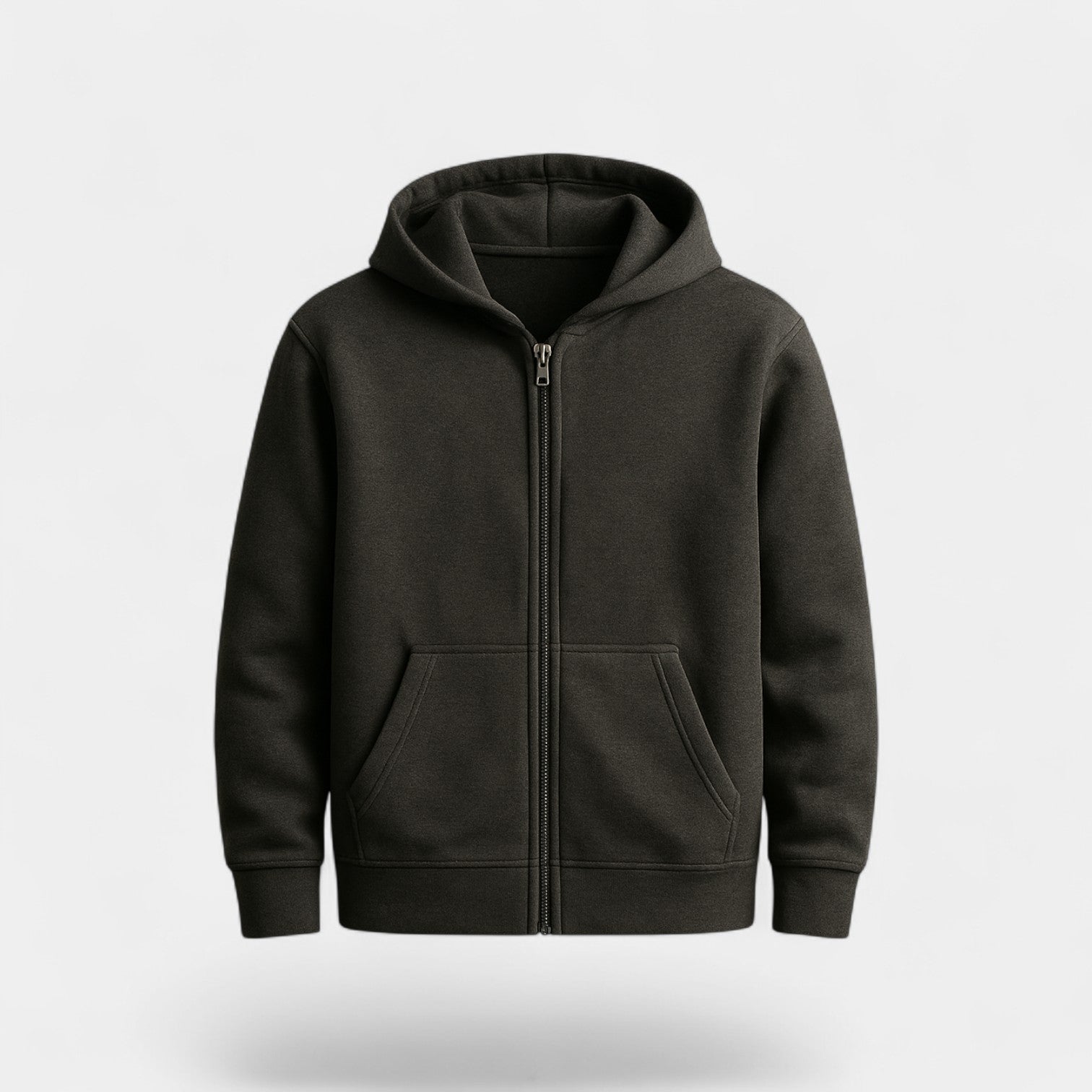 Riche | Cardigan homme mélange technique à zip – Coupe ample avec capuche