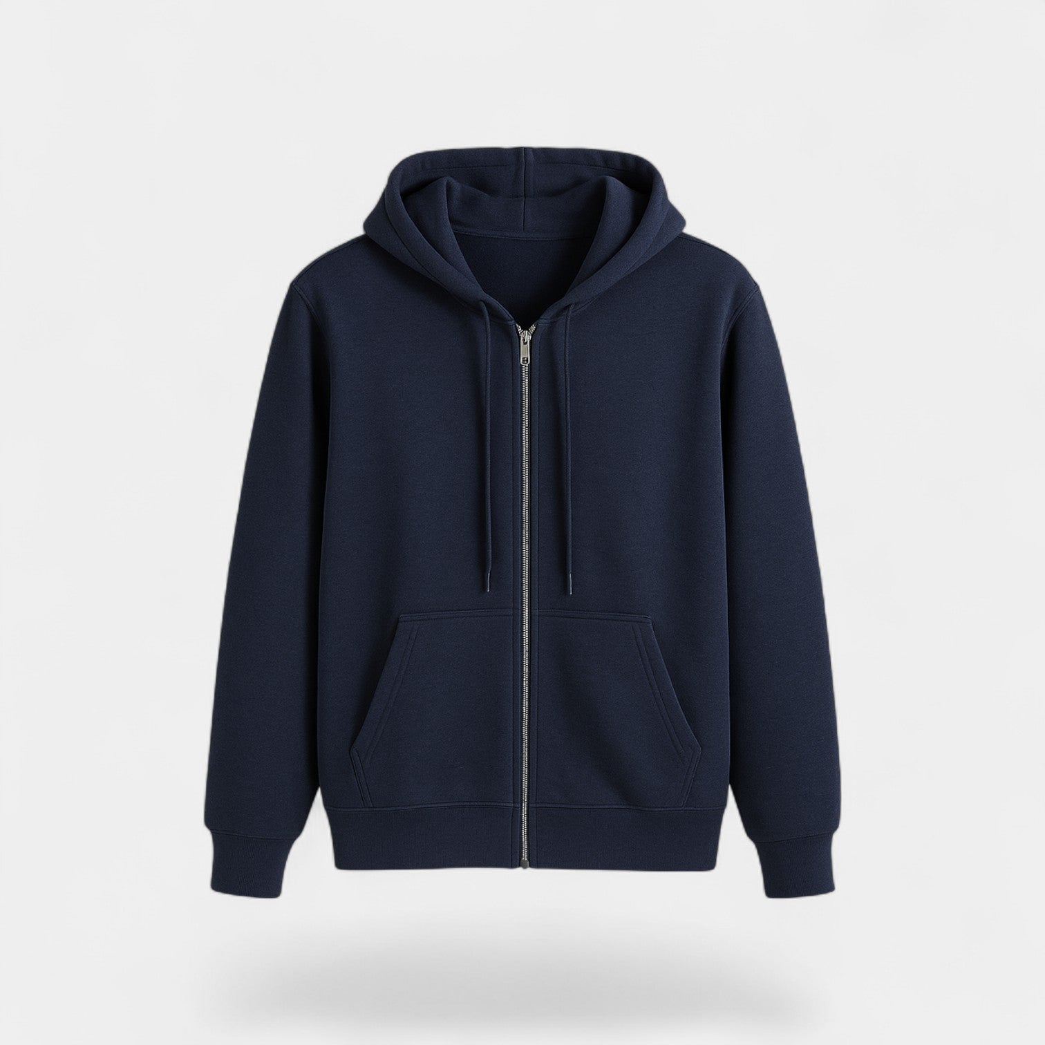 Riche | Cardigan homme mélange technique à zip – Coupe ample avec capuche