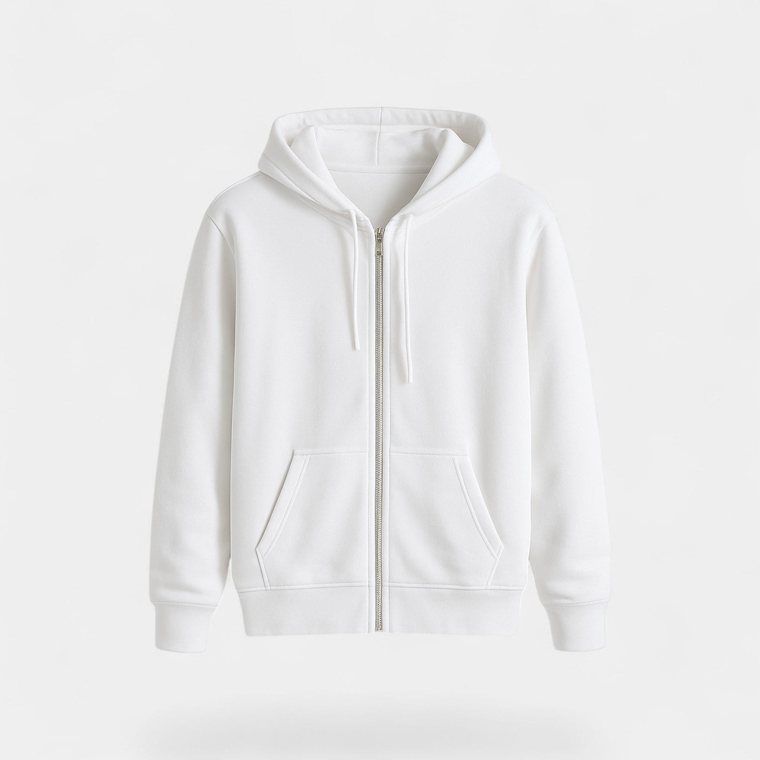 Riche | Cardigan homme mélange technique à zip – Coupe ample avec capuche