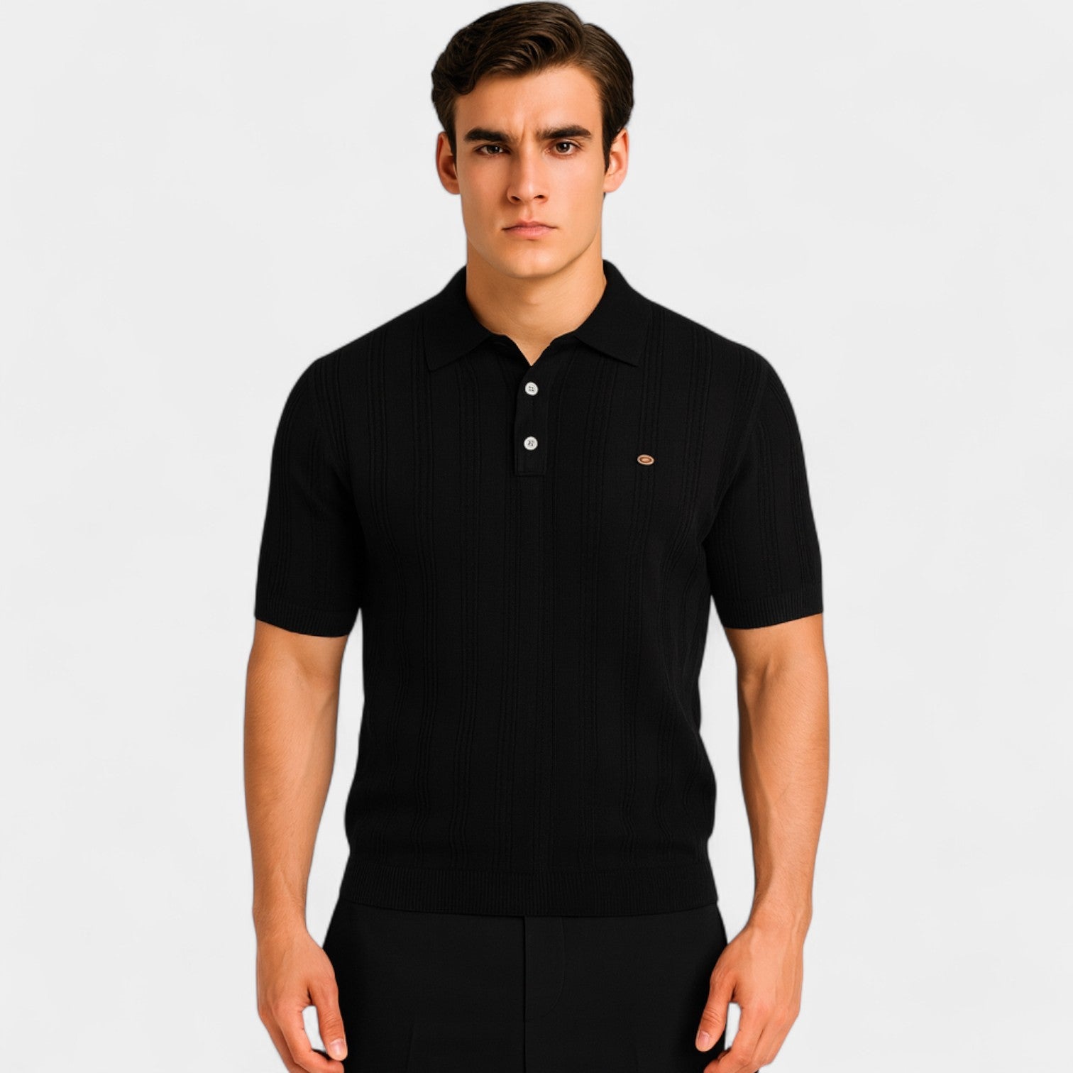 Riche | Polo homme viscose manches courtes – Coupe casual raffinée