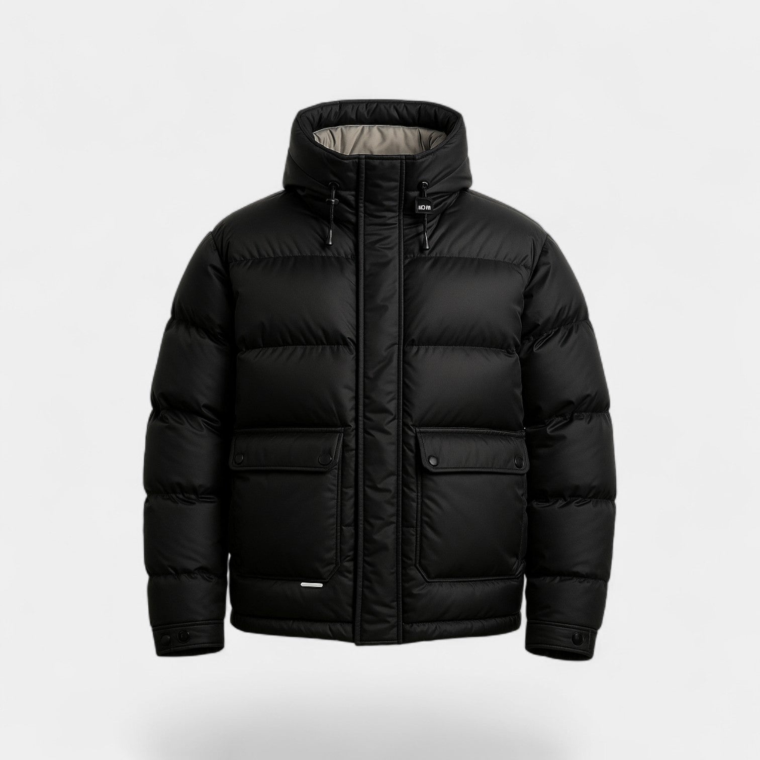 Riche | Doudoune homme à capuche duvet mélangé – chaude, raffinée, silhouette hivernale