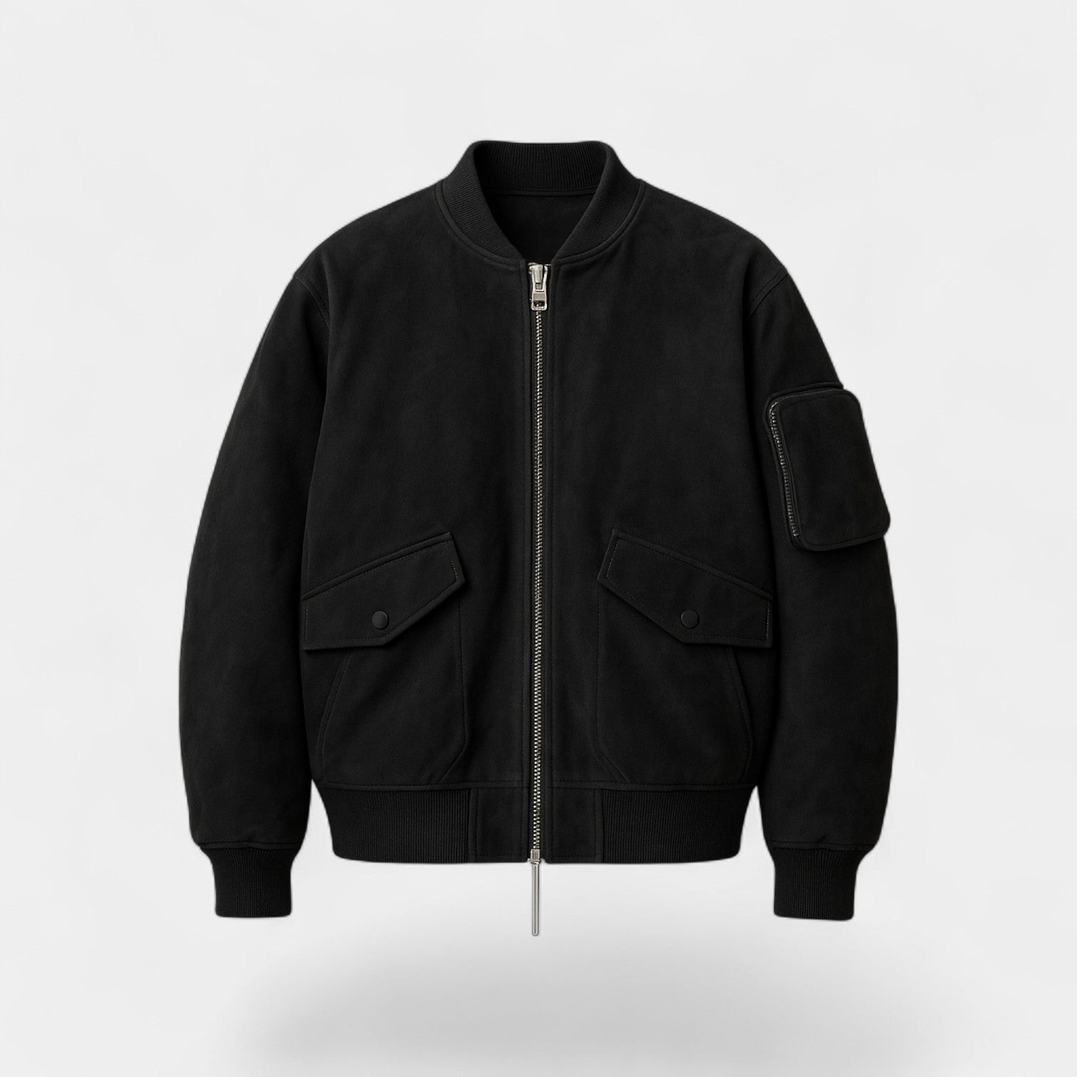 Riche | Veste homme rétro en suède coupe ample épaisse – raffinée, chaude, silhouette vintage