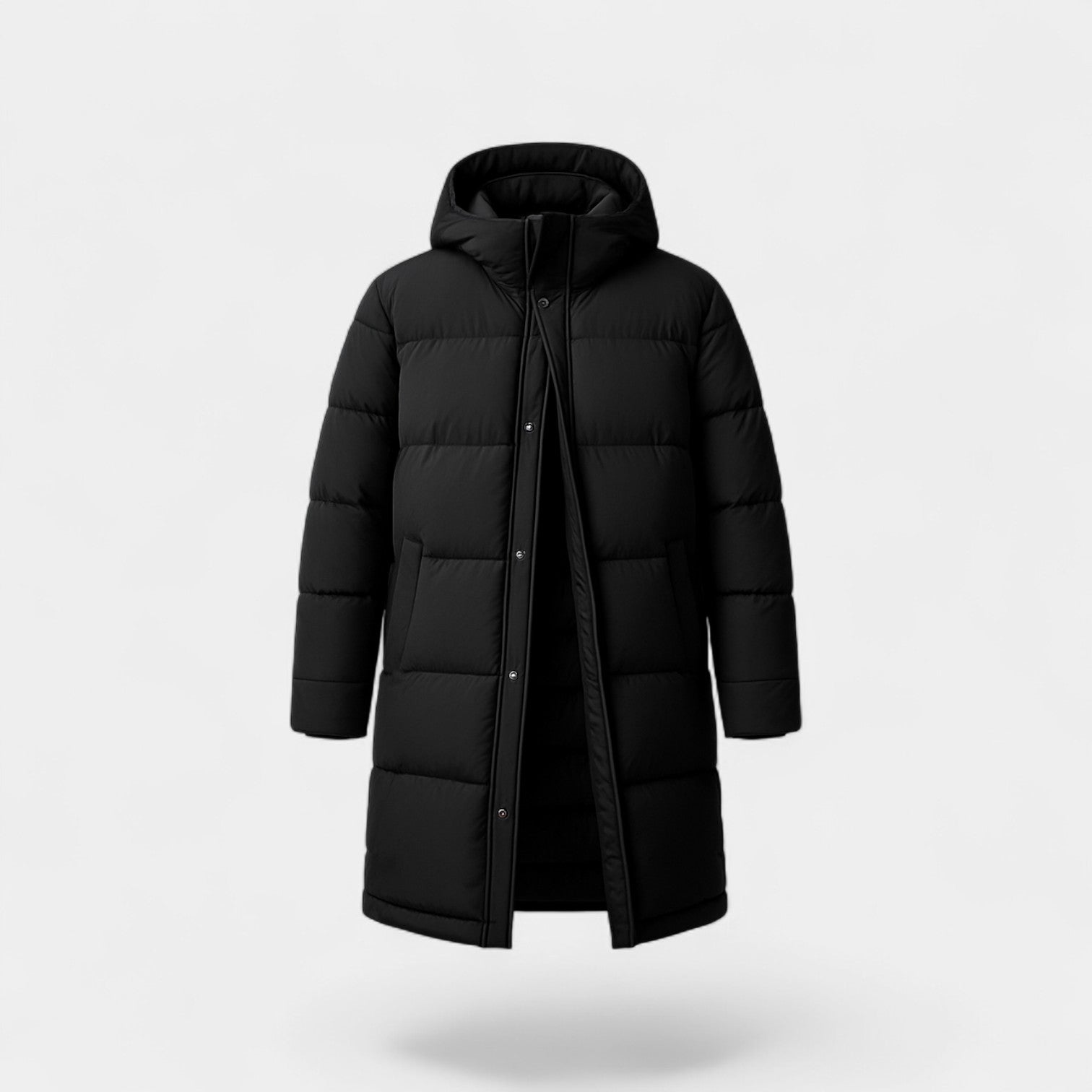 Riche | Parka homme style coréen duvet mélangé – chaude, élégante, silhouette moderne