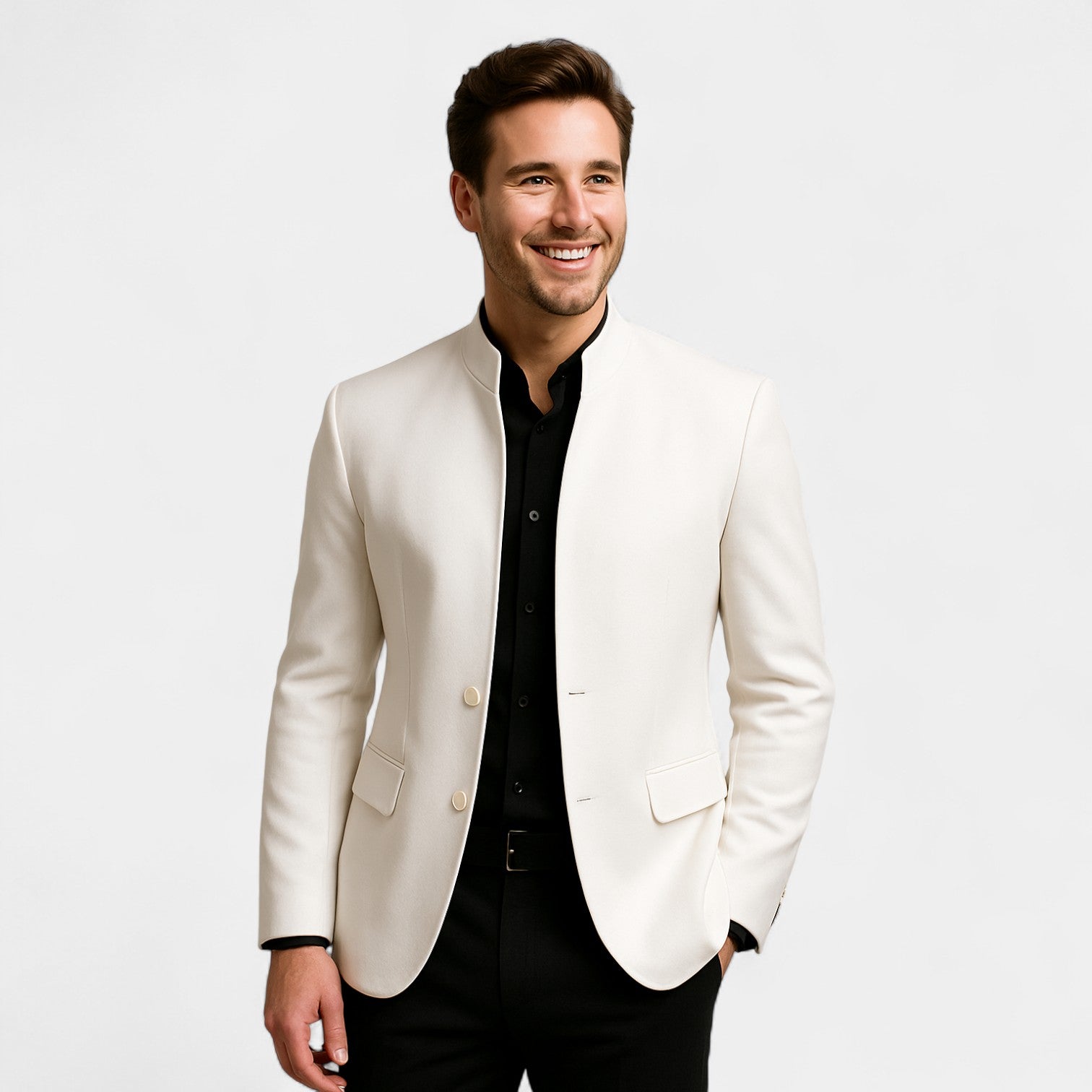 Riche | Blazer homme casual slim – style coréen, ajusté, élégance décontractée