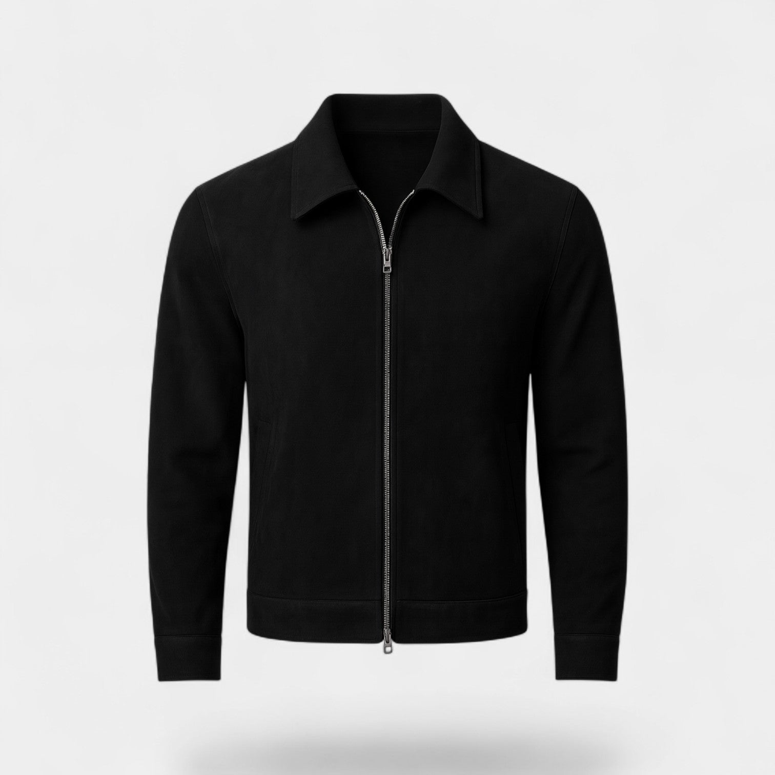 Riche | Veste courte en daim homme coupe ample