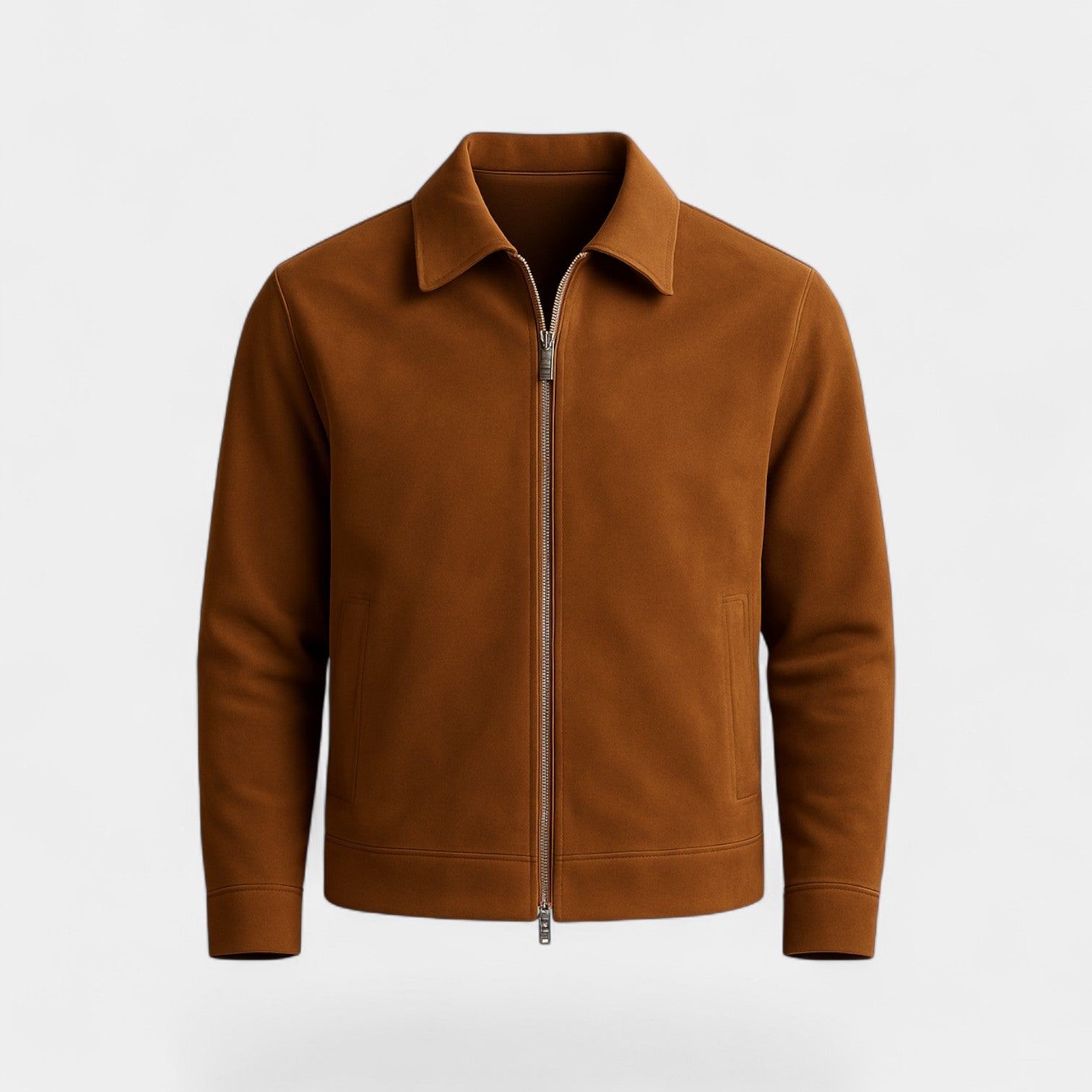 Riche | Veste courte en daim homme coupe ample