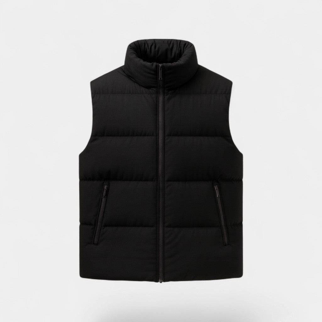 Riche | Gilet sans manches homme coton matelassé – layering automne casual