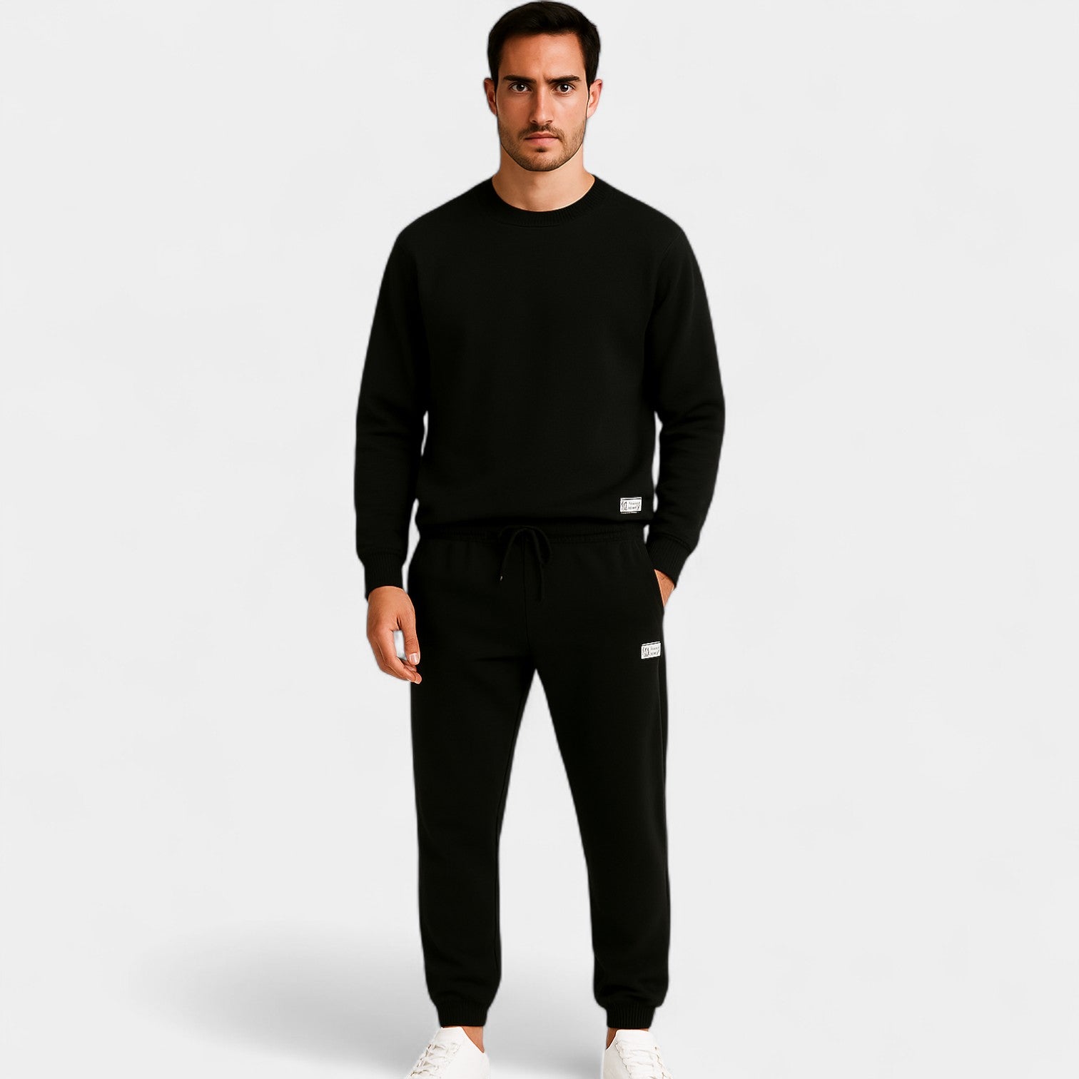 Riche | Ensemble de loisirs en laine pour homme – Coupe minimaliste moderne