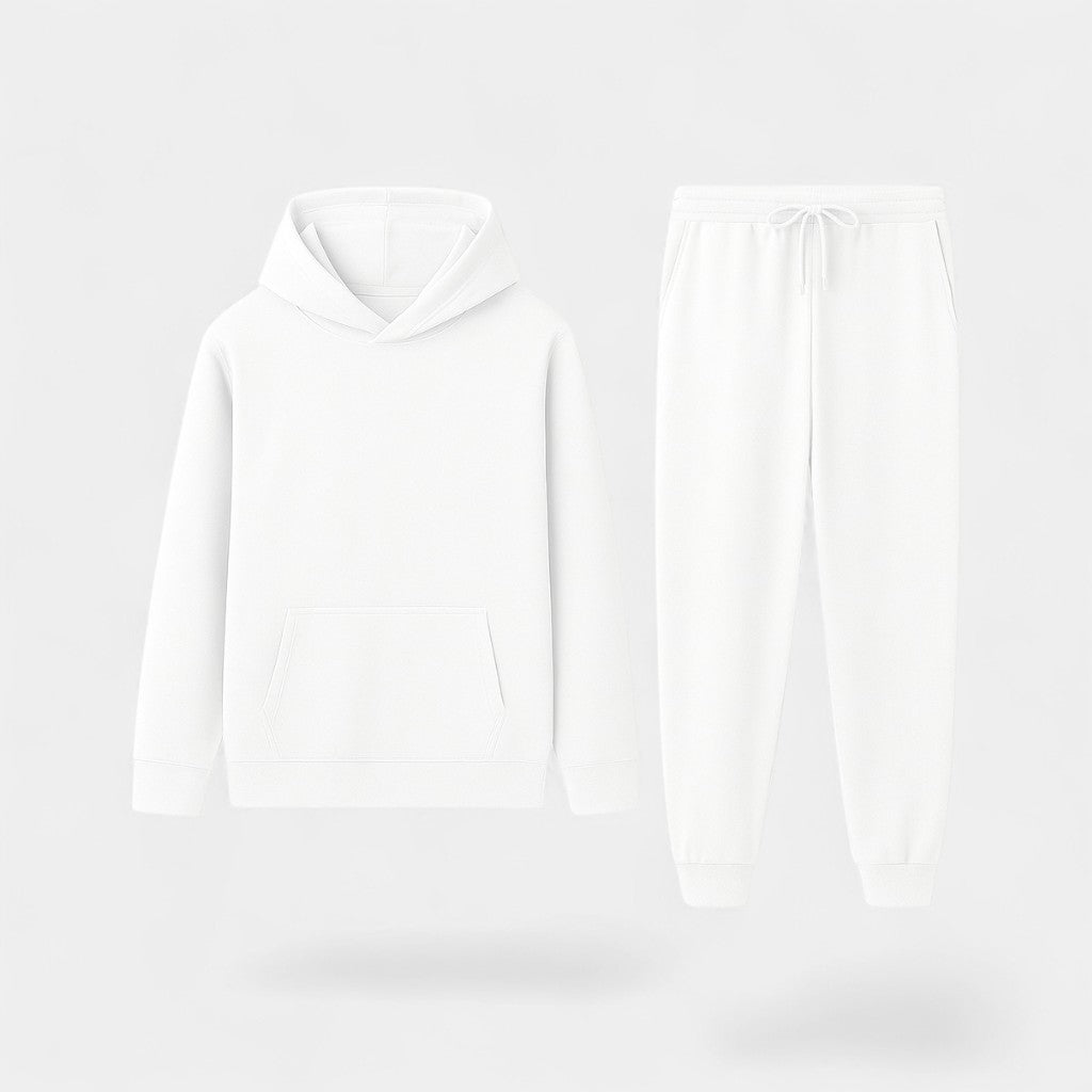 Riche | Ensemble de sport homme à capuche polaire – Minimalisme chaud et élégant