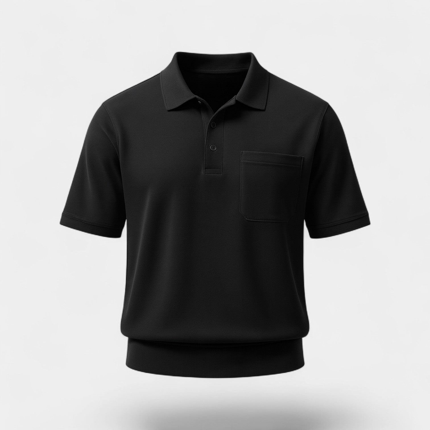 Riche | Polo homme coton uni – Design minimaliste avec poche