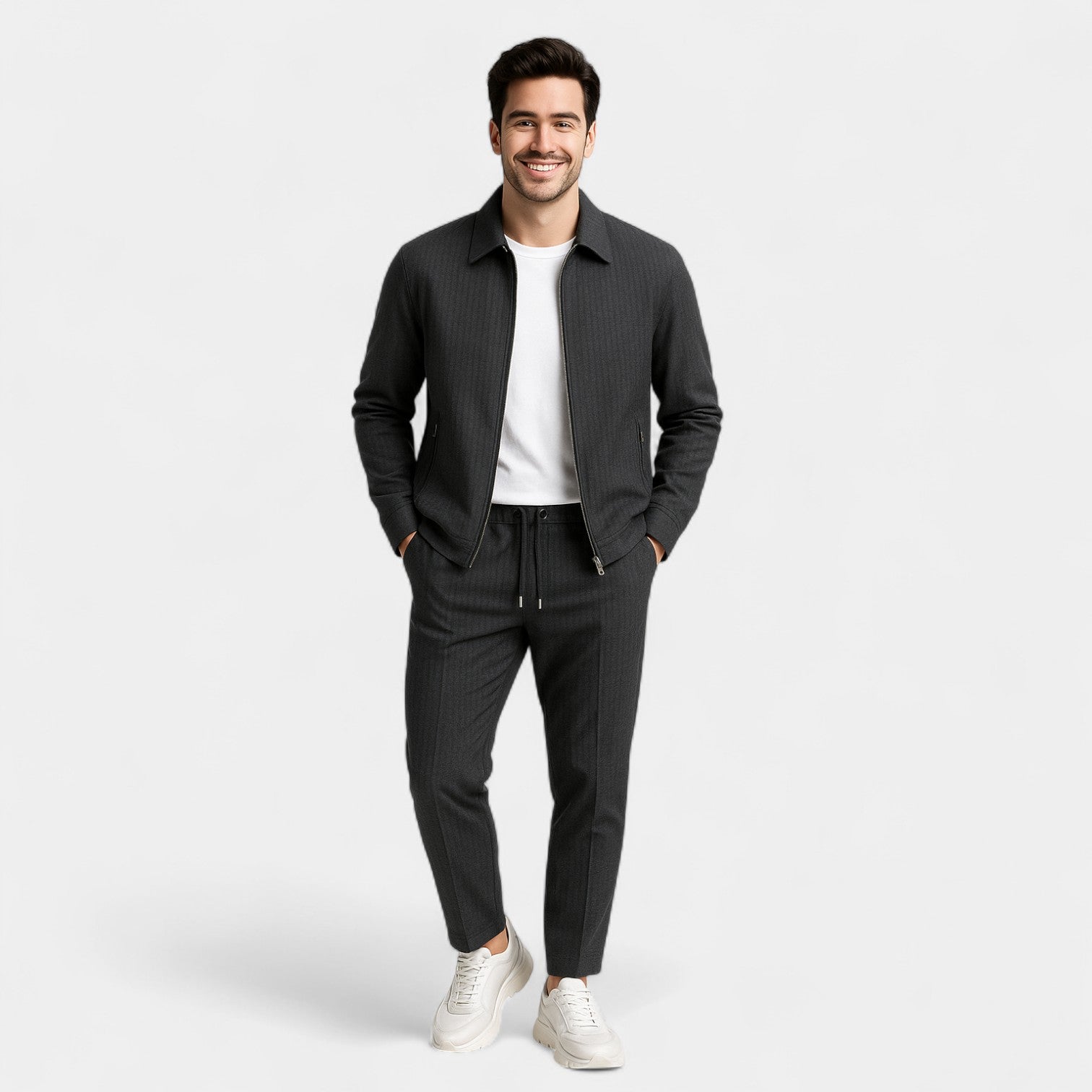 Riche | Ensemble homme slim en coton – raffiné, moderne, silhouette ajustée