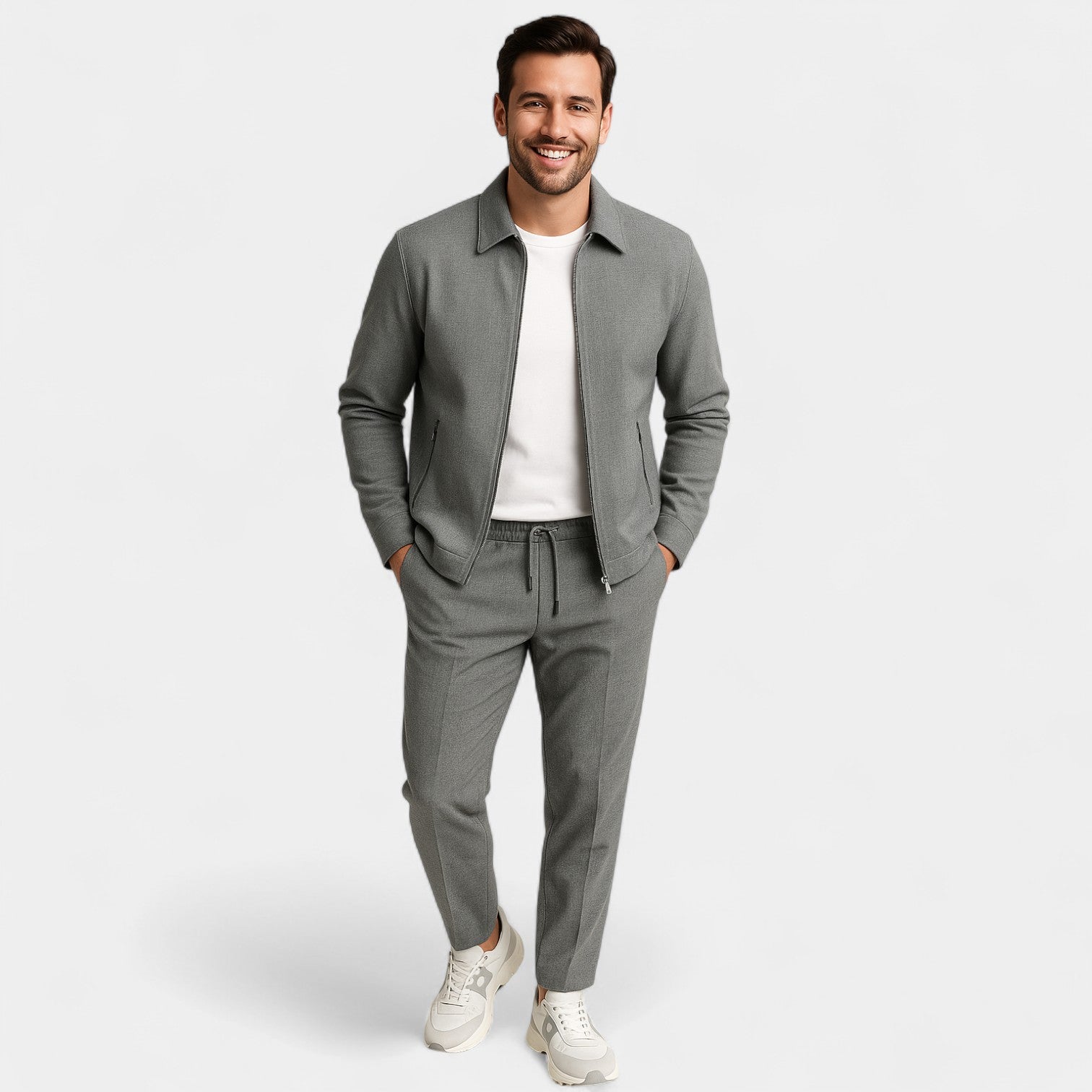 Riche | Ensemble homme slim en coton – raffiné, moderne, silhouette ajustée
