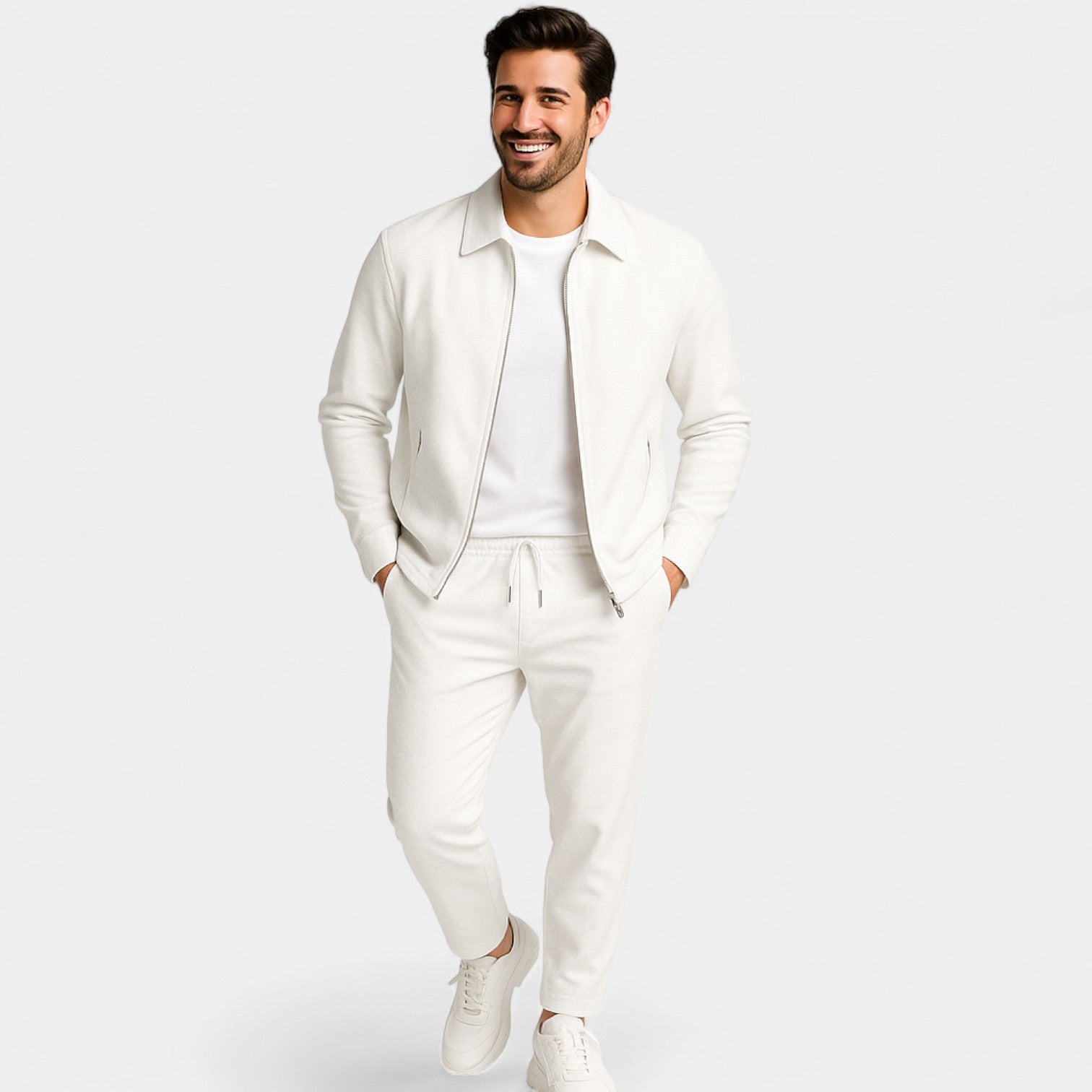Riche | Ensemble homme slim en coton – raffiné, moderne, silhouette ajustée