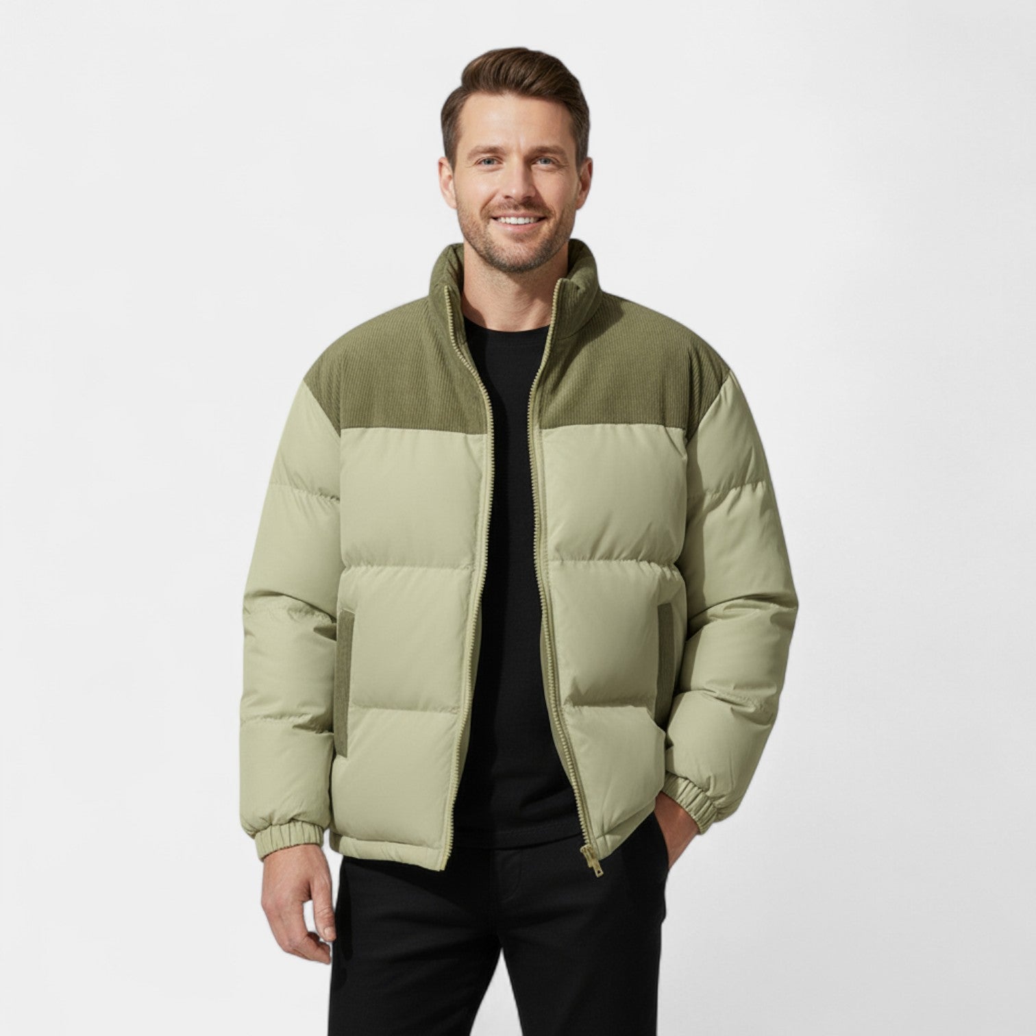 Riche | Doudoune Homme Coton – Coupe Ample Urbain Élégant