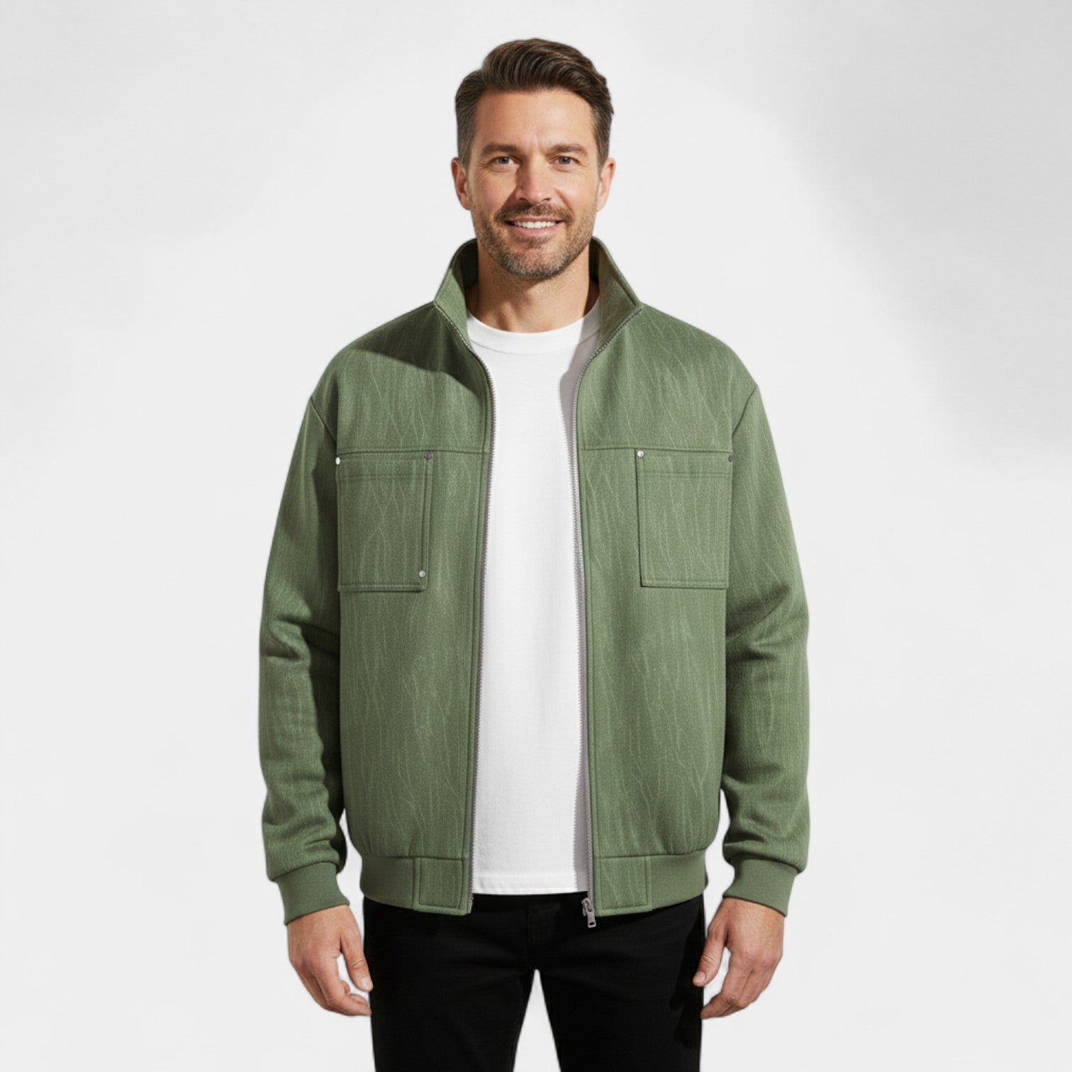 Riche | Manteau homme manches longues casual – tendance, raffiné, silhouette quotidienne