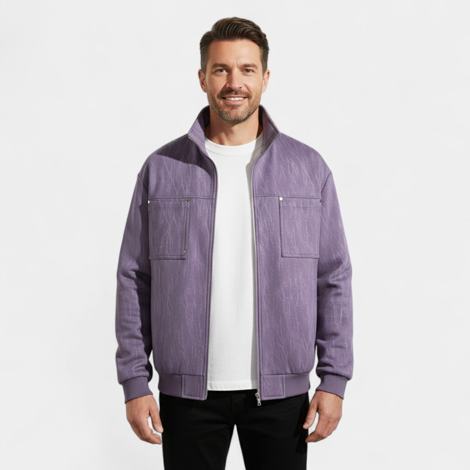 Riche | Manteau homme manches longues casual – tendance, raffiné, silhouette quotidienne