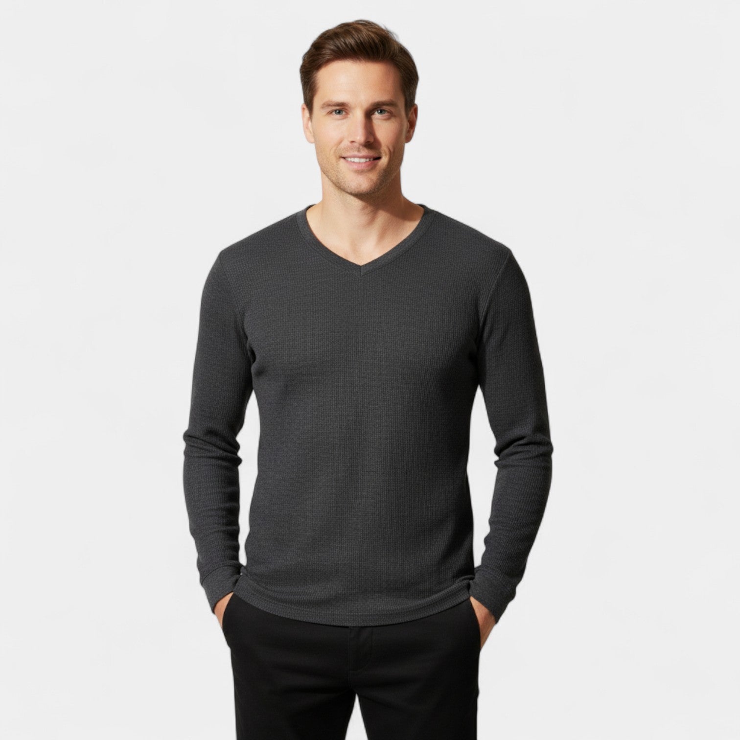 Riche | Sous-T-shirt Thermique Homme – Couleur Unie Coupe Moderne Lot de 3